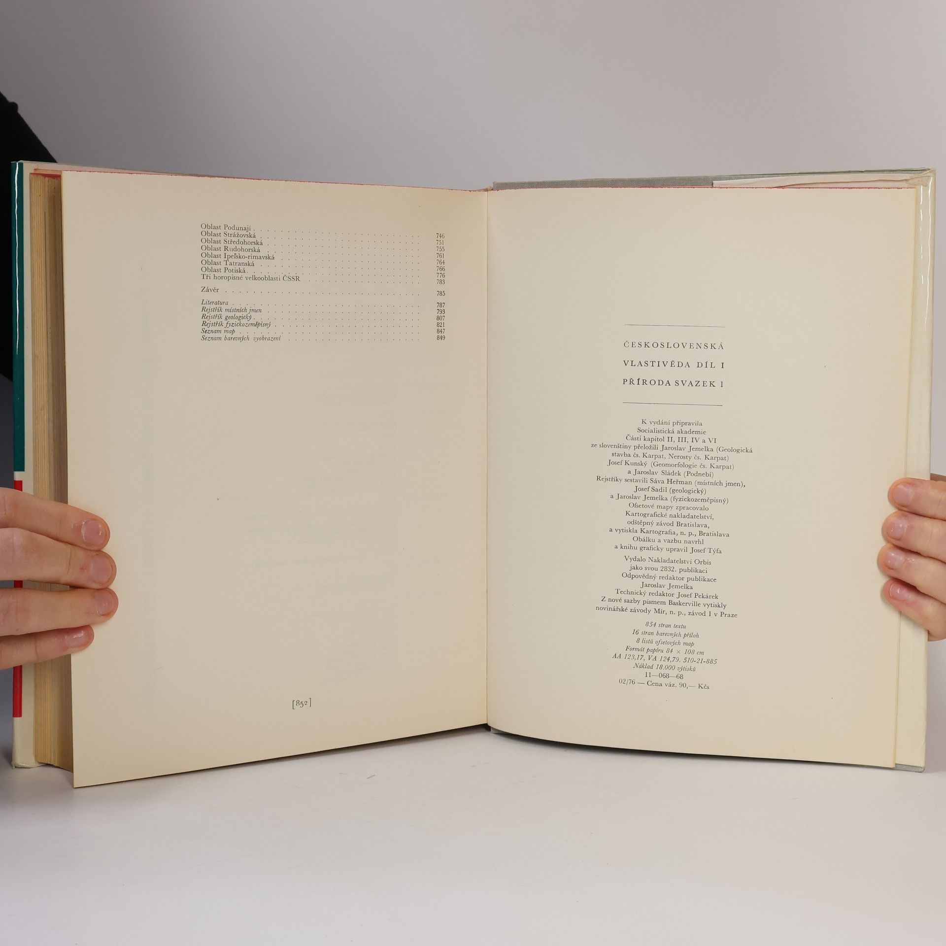Various authors Československá vlastivěda díl I. Příroda svazek 1