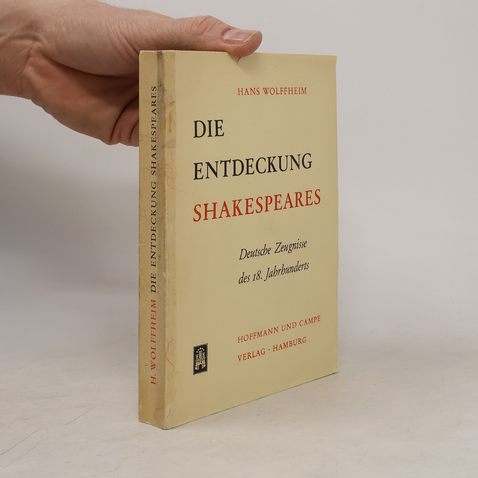 Hans Wolffheim Die Entdeckung Shakespeares
