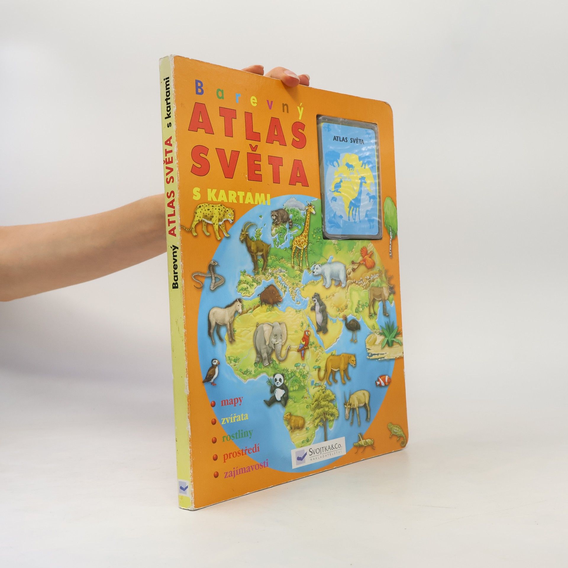 Various authors Barevný atlas světa - s kartami - mapy, zvířata, rostliny, prostředí, zajímavosti
