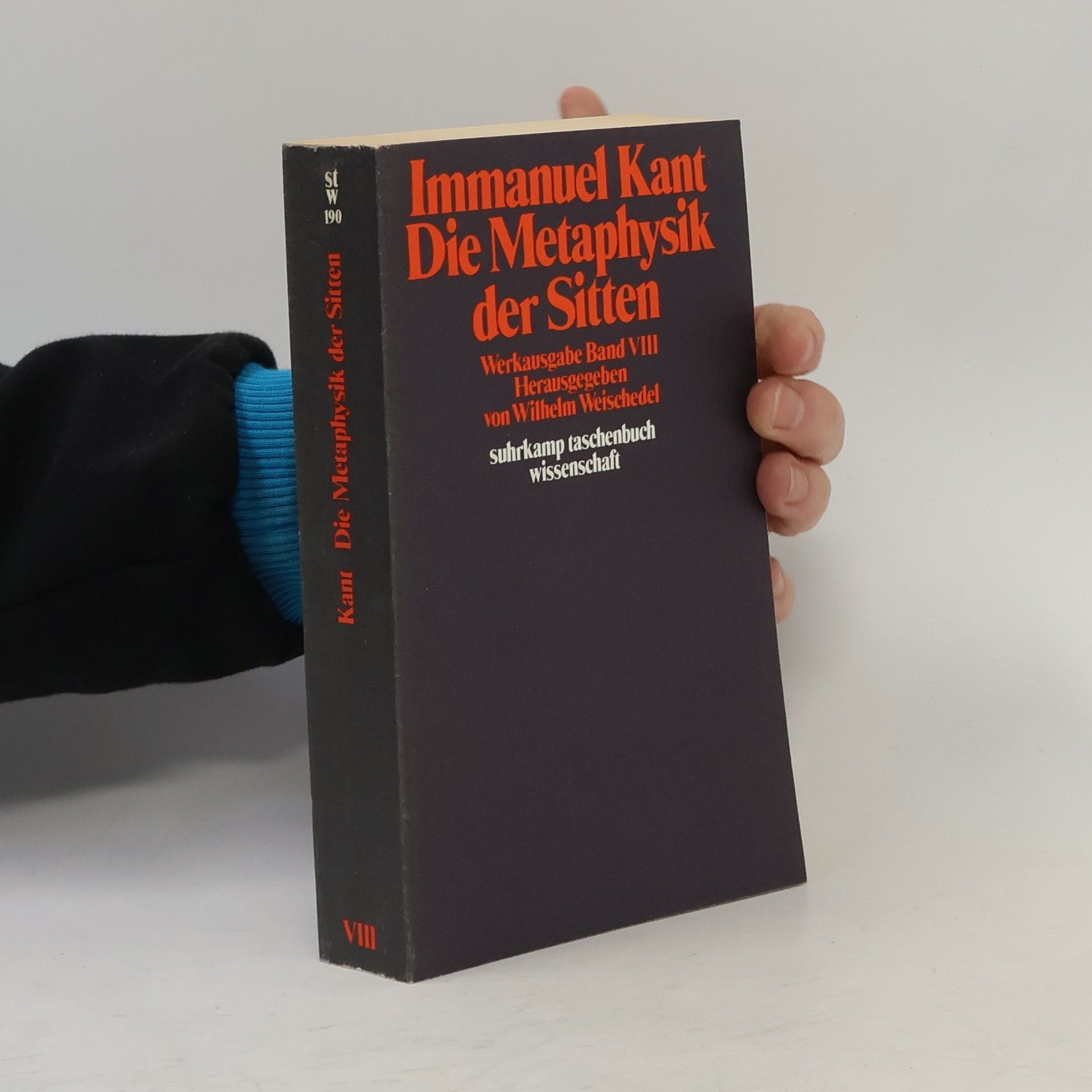Weischedel Wilhelm Die Metaphysik der Sitten 8