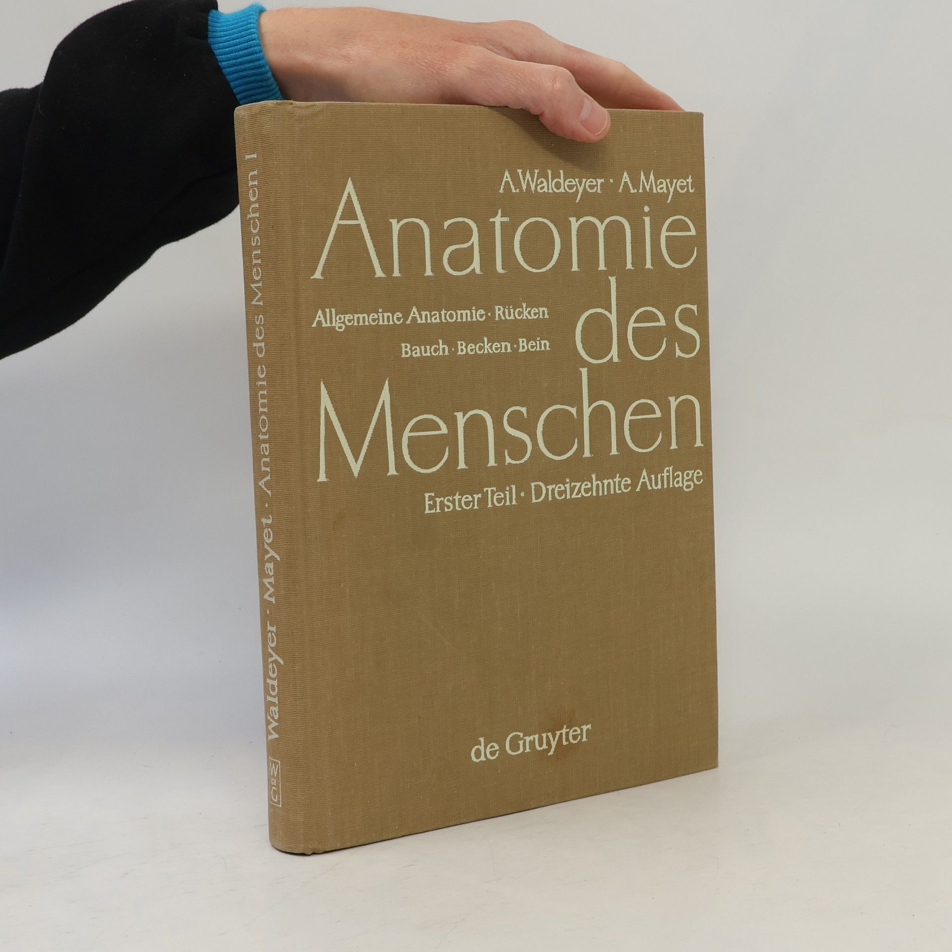 Anton Waldeyer Anatomie des Menschen für Studierende und Ärzte I