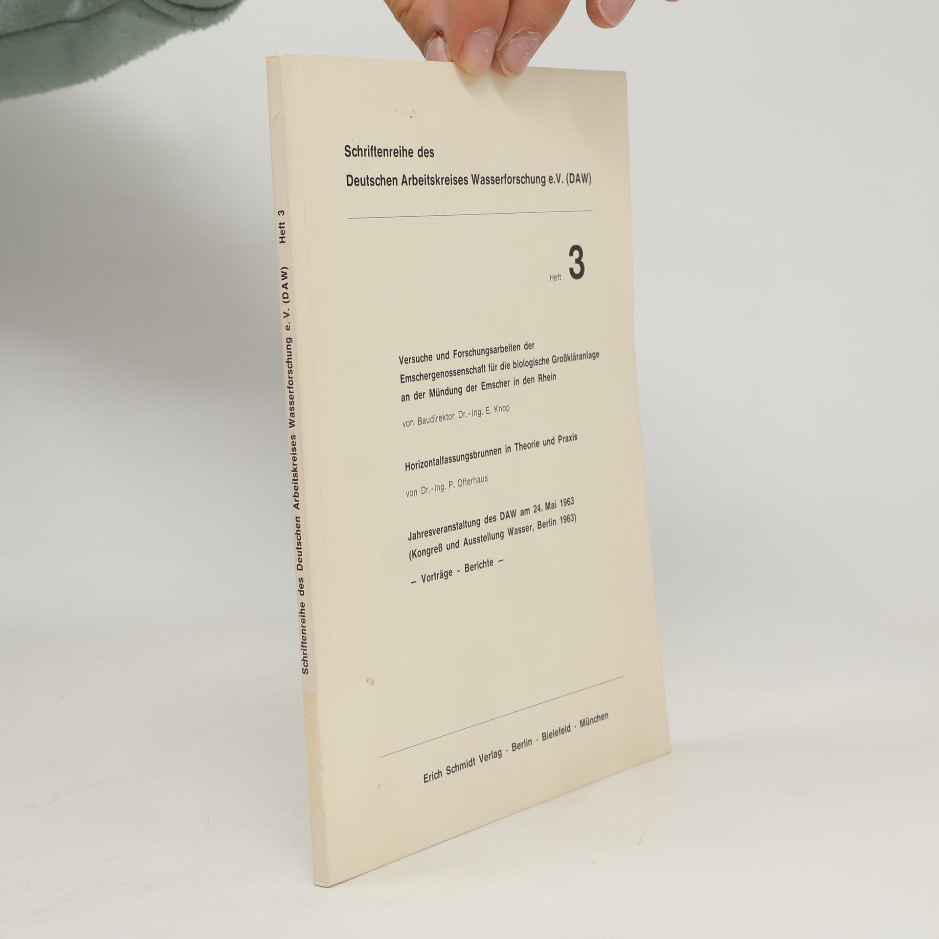 Autorenkollektiv Schriftenreihe des Deutschen Arbeitskreises Wasserforschung e.V. (DAW) 3
