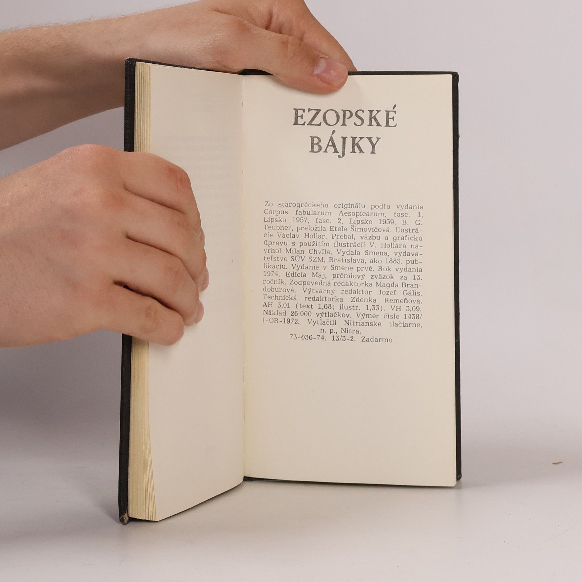 Ezop Ezopské bájky