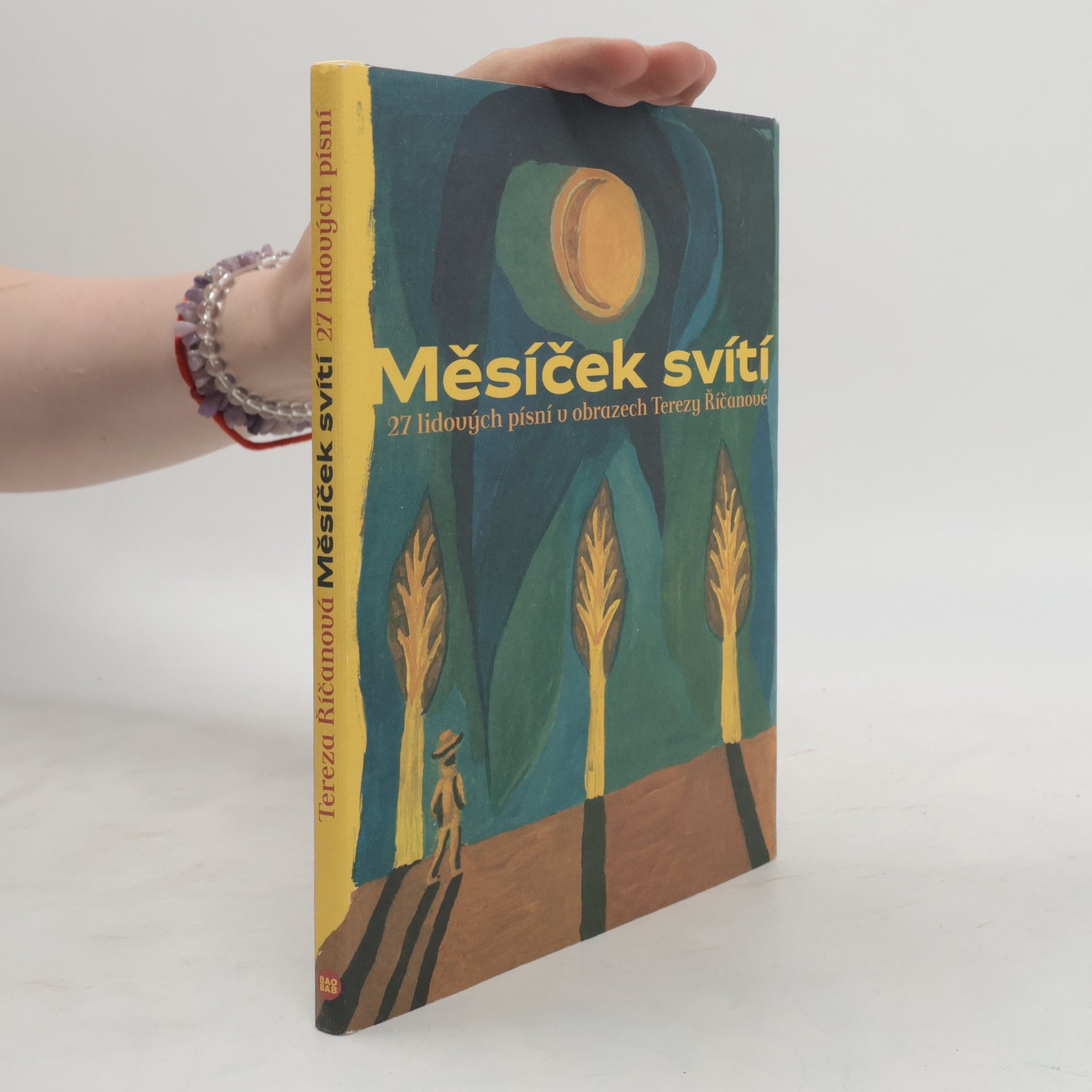 Tereza Říčanová Měsíček svítí. 27 lidových písní v obrazech Terezy Říčanové