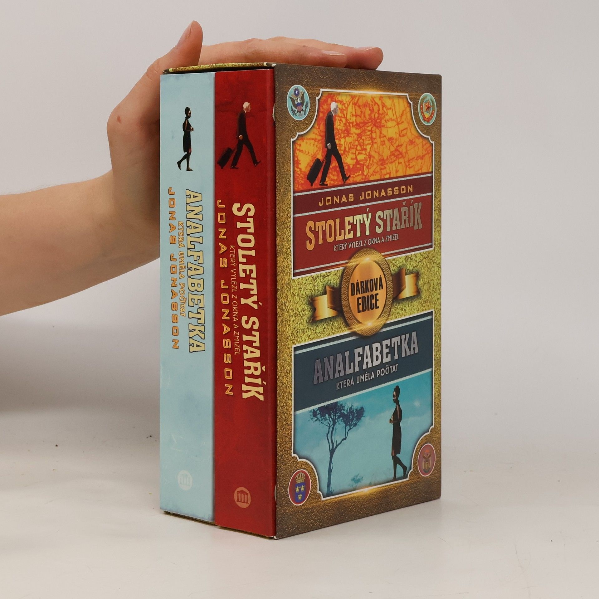 Jonas Jonasson Stoletý stařík, který vylezl z okna a zmizel + Analfabetka, která uměla počítat - dárková edice
