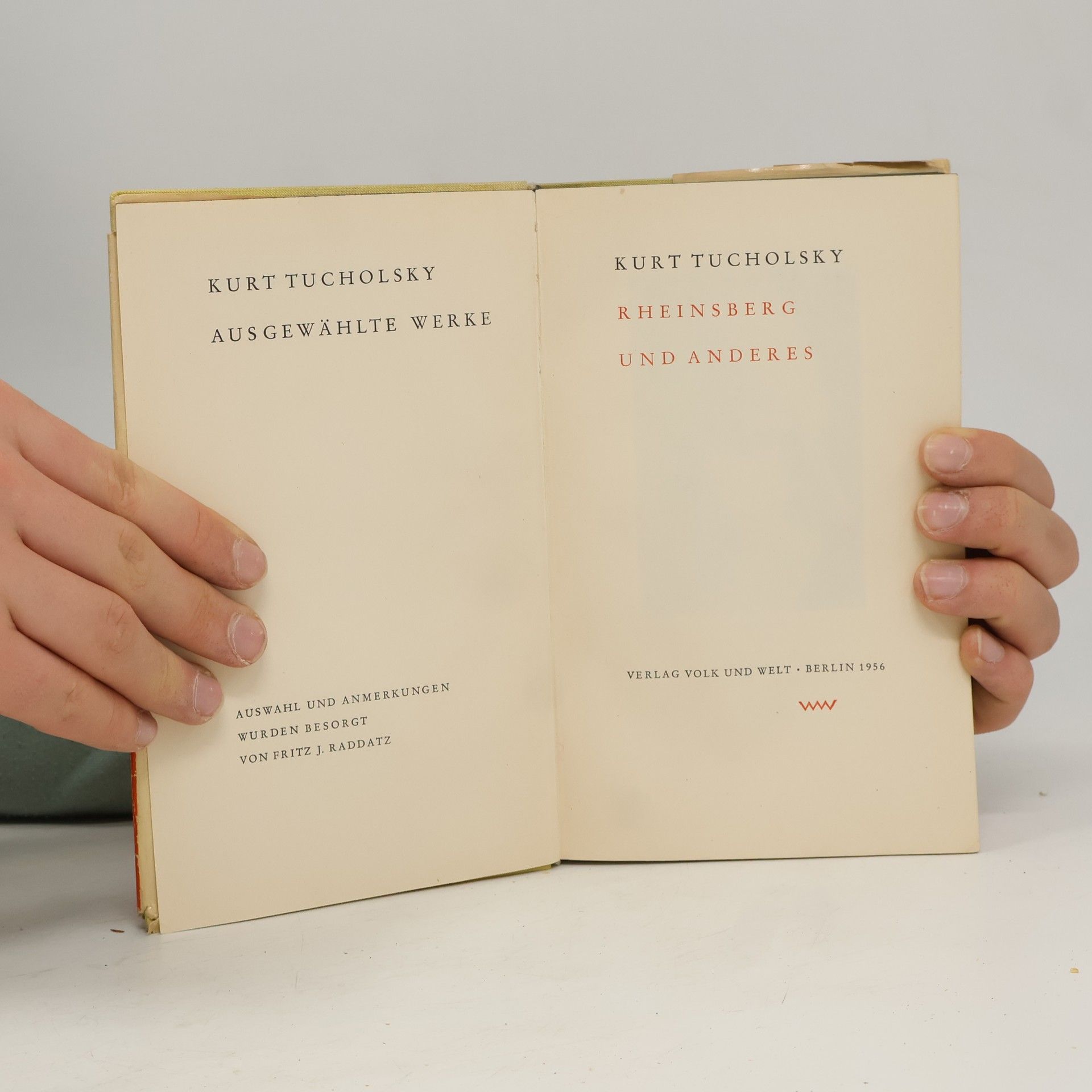 Kurt Tucholsky Rheinsberg und anderes