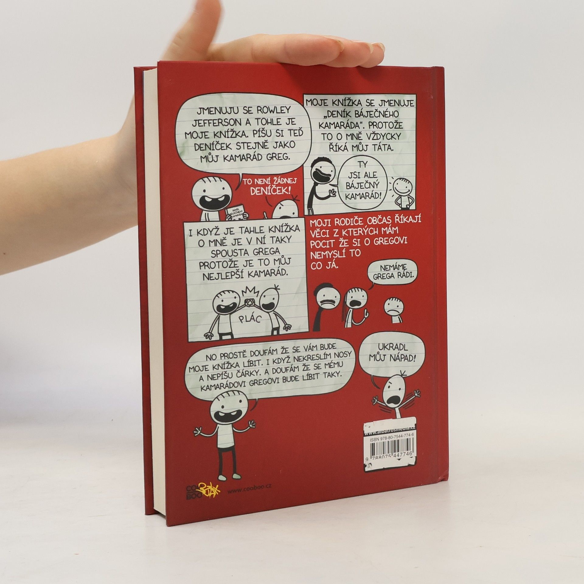 Jeff Kinney Deník báječného kamaráda. Píše Rowley Jefferson