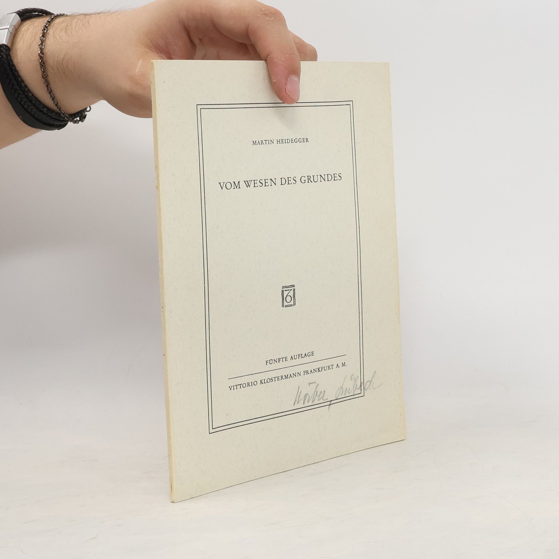 Martin Heidegger Vom Wesen Des Grundes