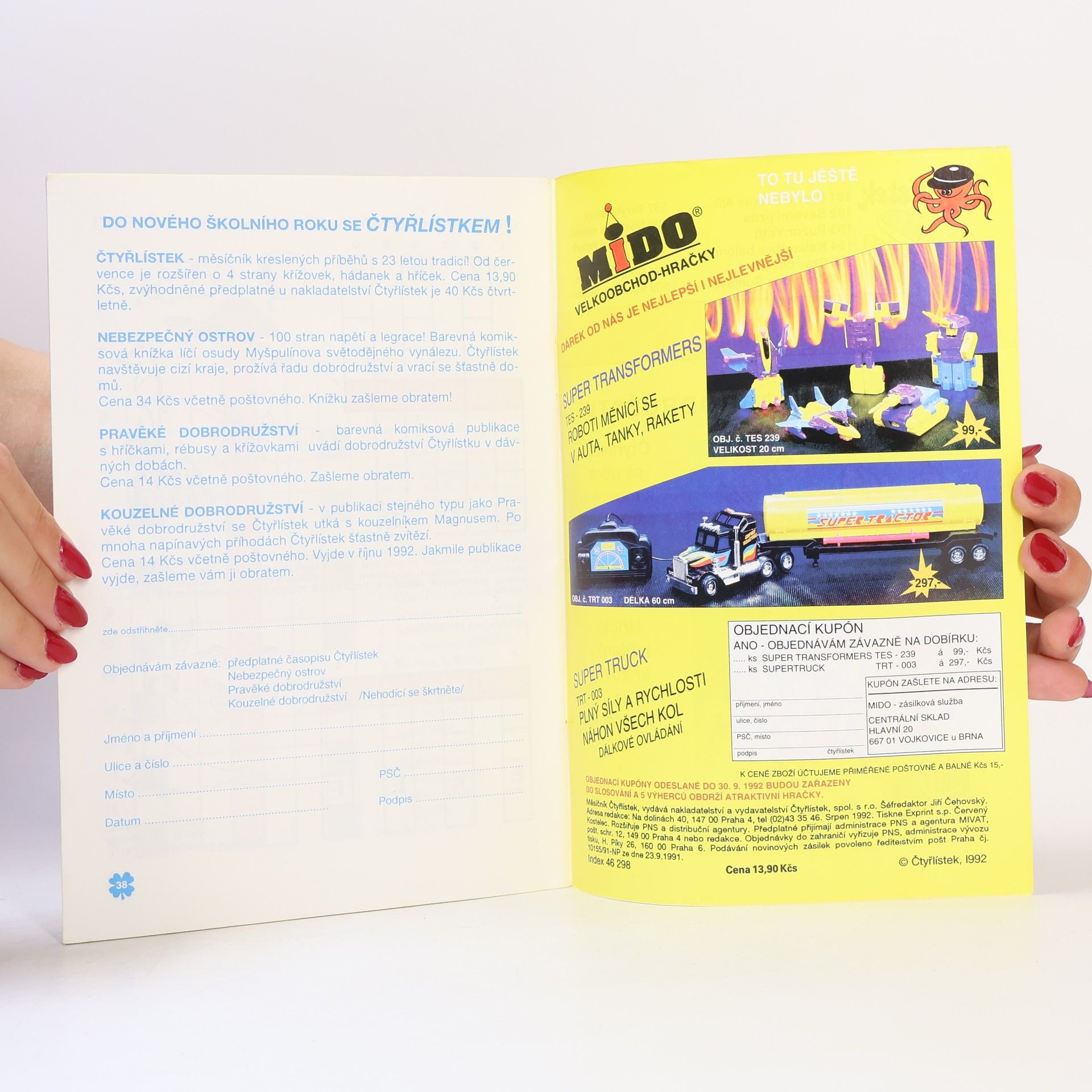 Autorenkollektiv Čtyřlístek 198. 8/1992. Nástrahy vesmíru