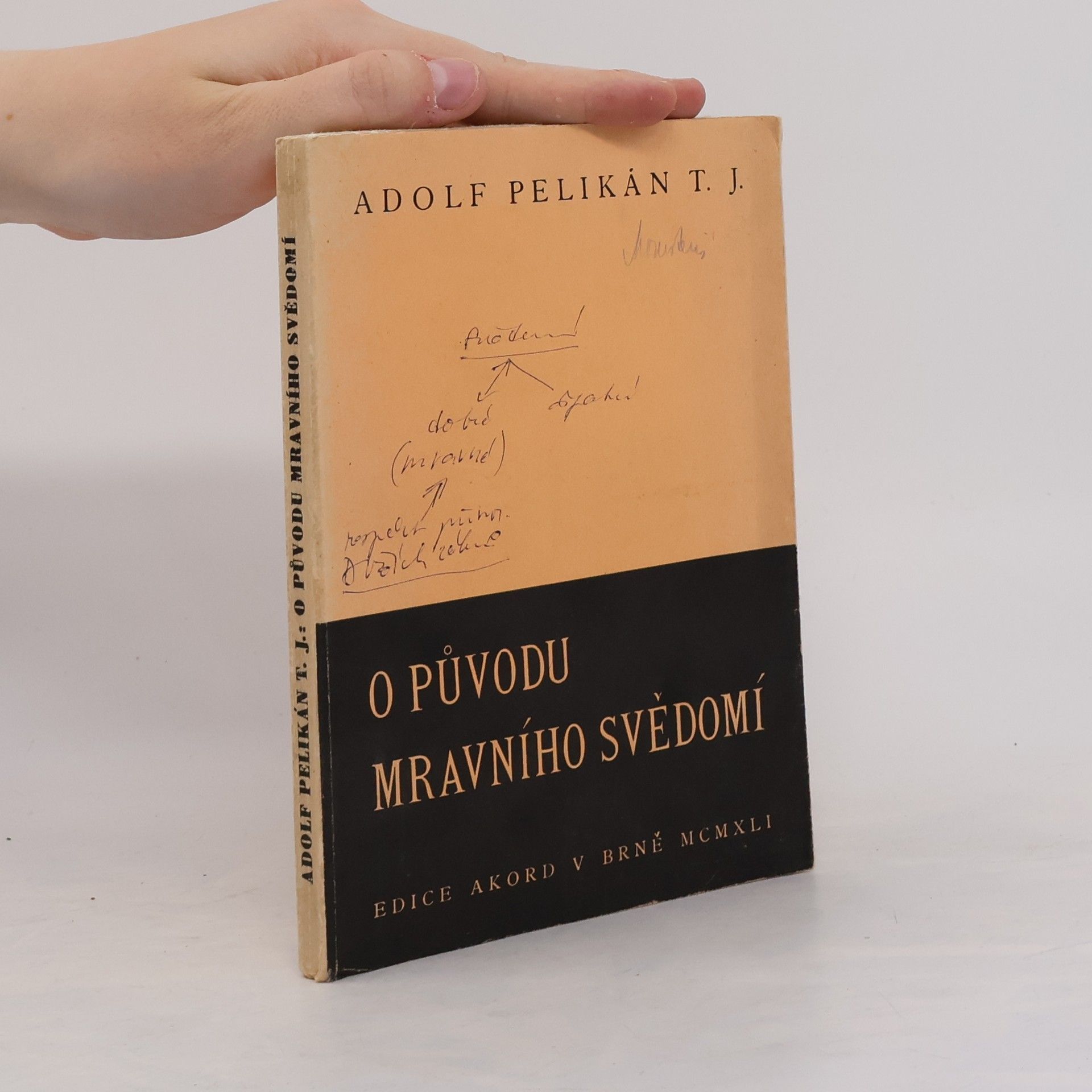 Pelikán Adolf O původu mravního svědomí