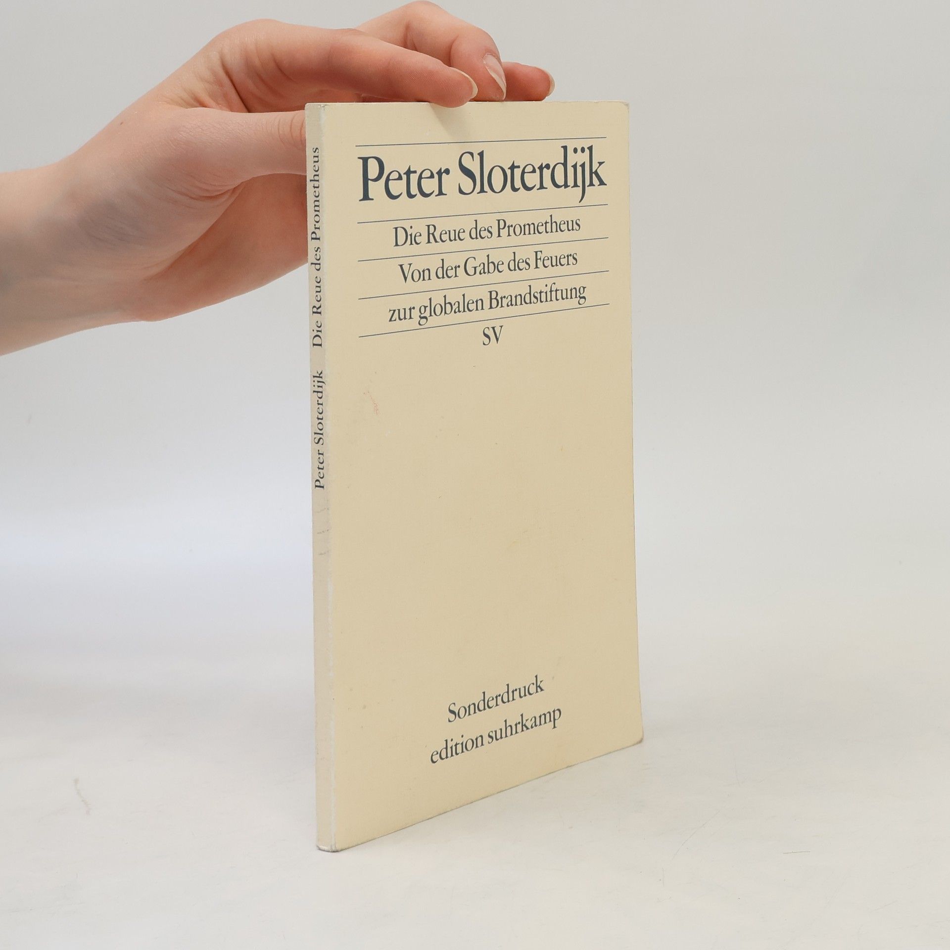 Peter Sloterdijk Die Reue des Prometheus