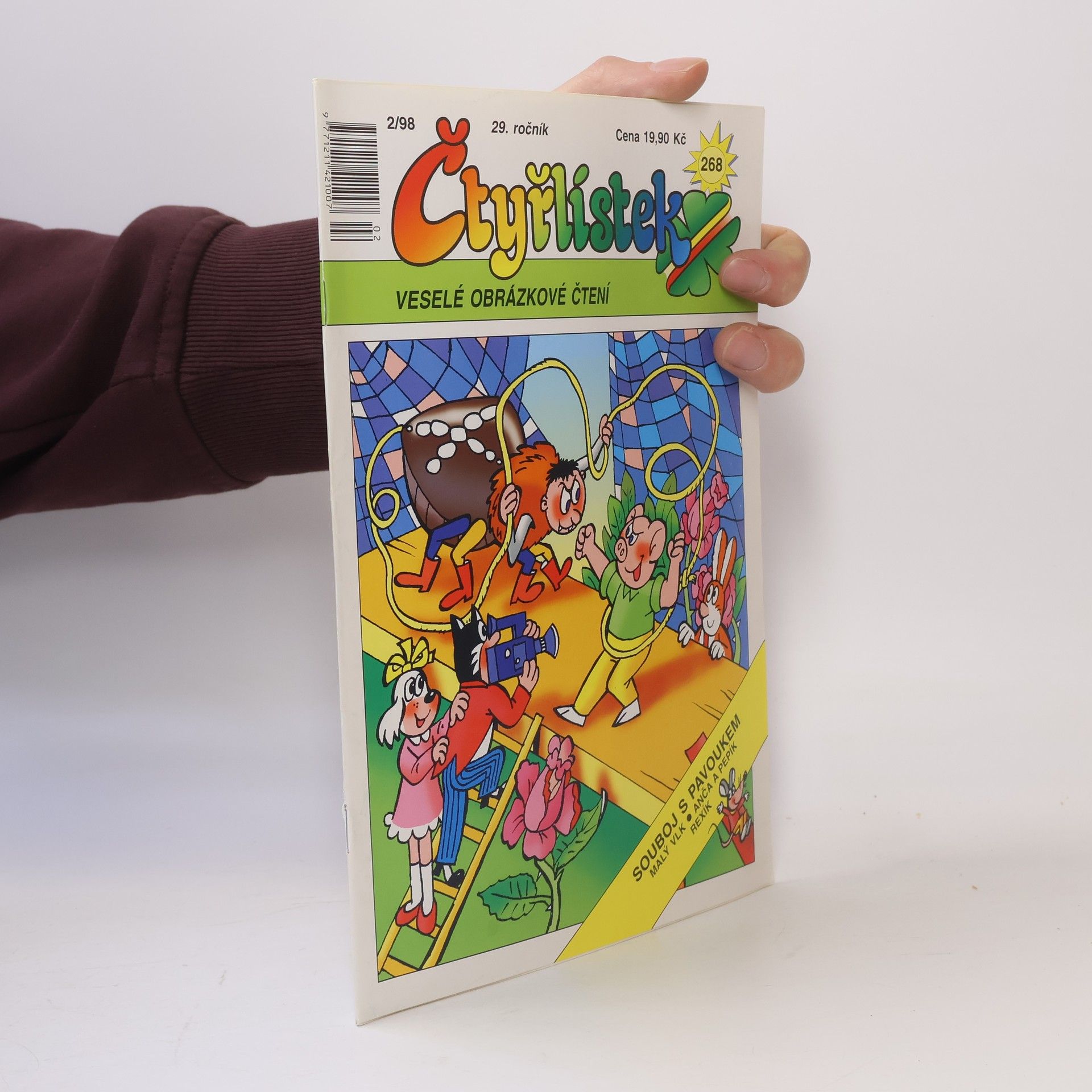 Kolektiv autorů Čtyřlístek 268. 2/1998. Souboj s pavoukem