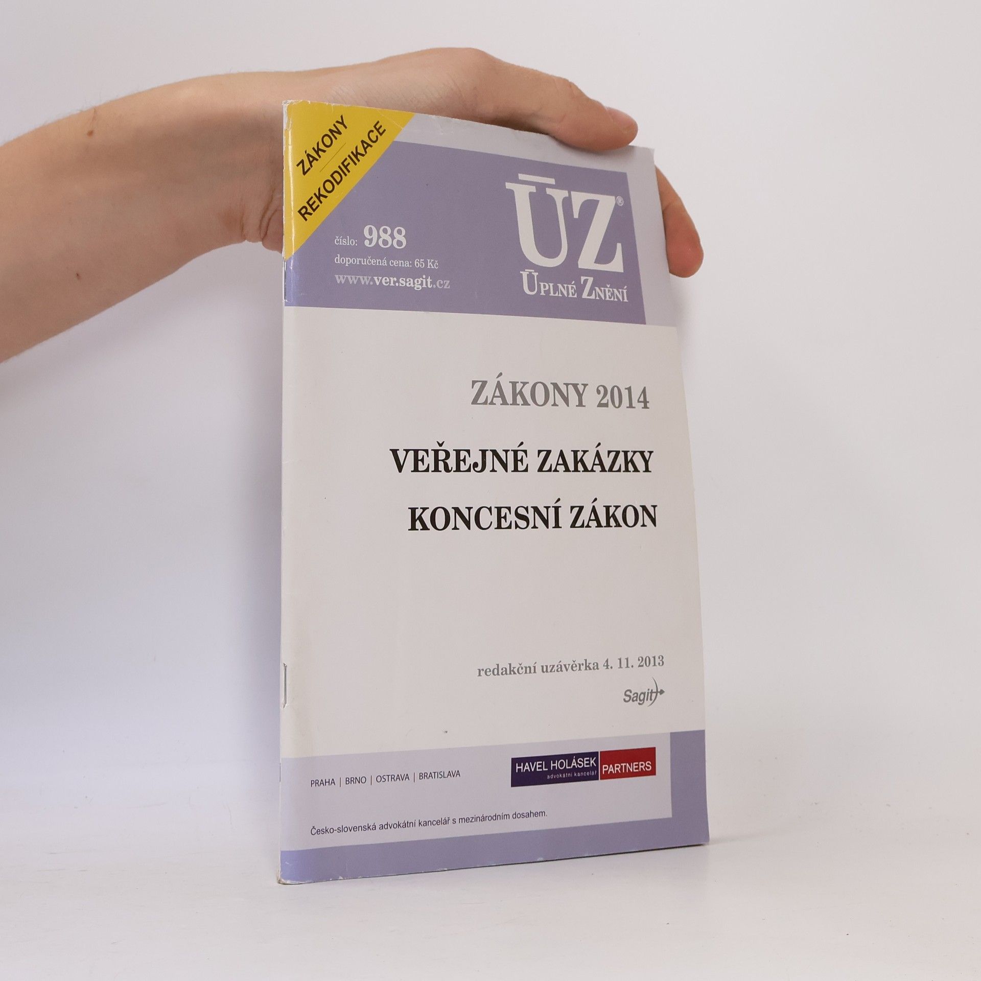 Kolektív autorov Zákony 2014. Veřejné zakázky. Koncesní zákon