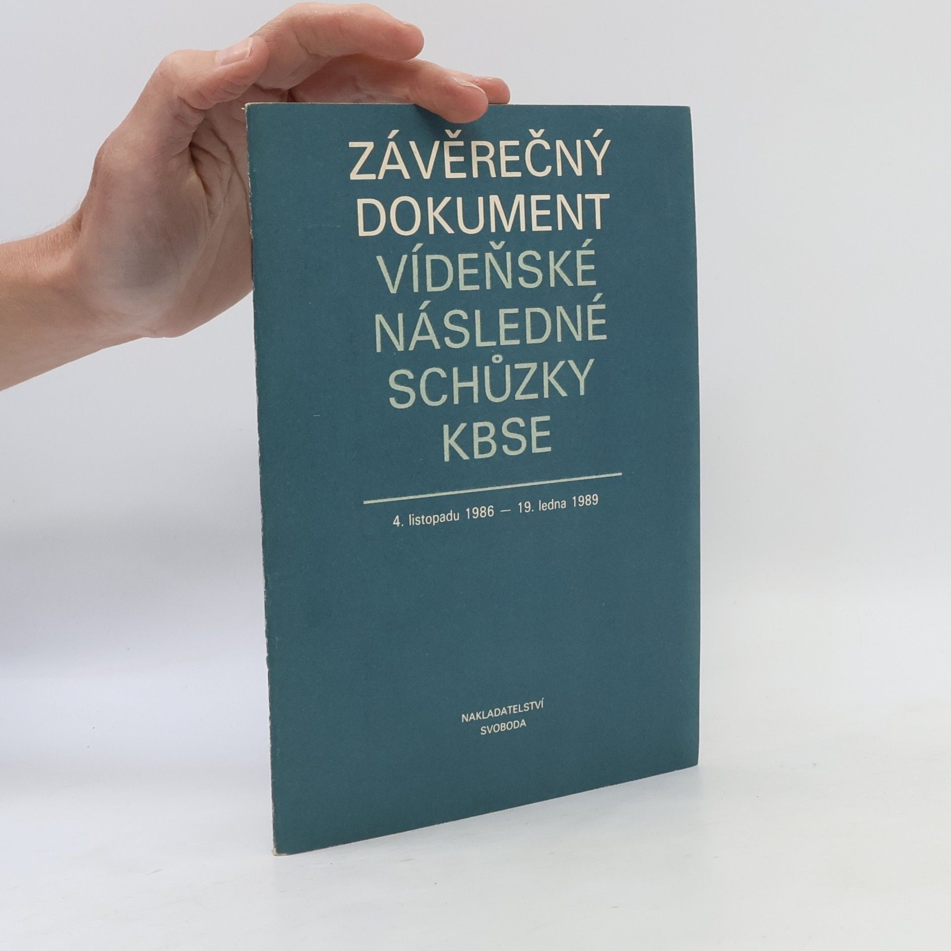 Petr Kyncl Závěrečný dokument vídeňské následné schůzky KBSE