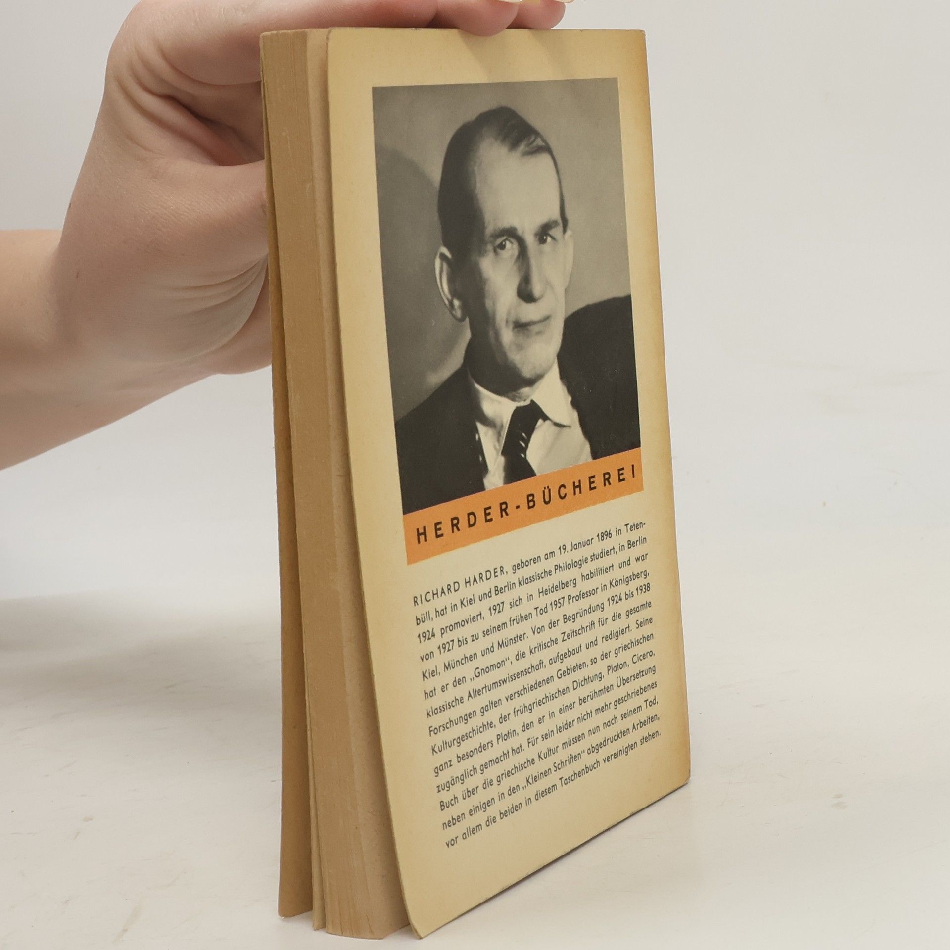 Richard Harder Einführung in die Griechische Kultur