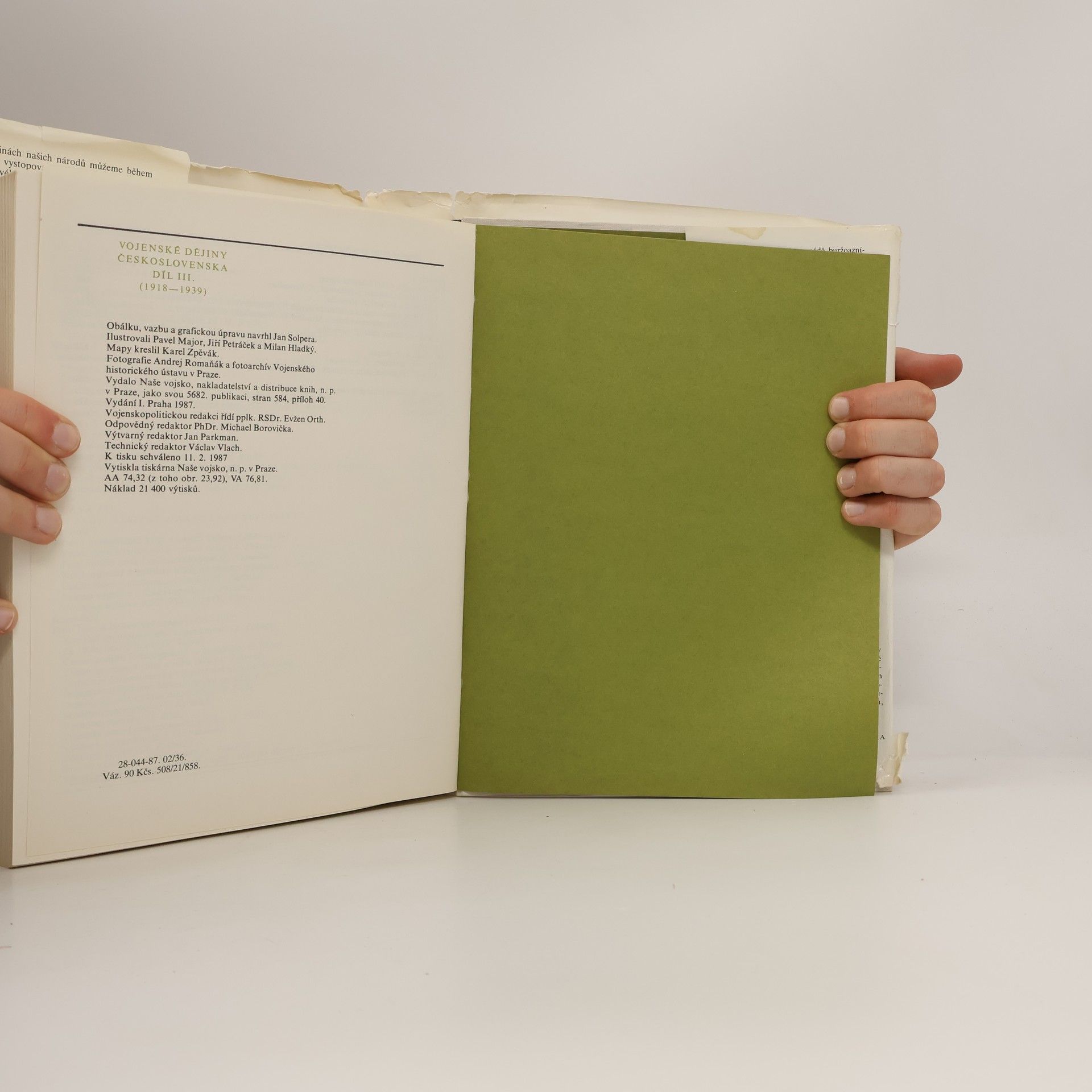 Kolektiv autorů Vojenské dějiny Československa III. 1918-1939
