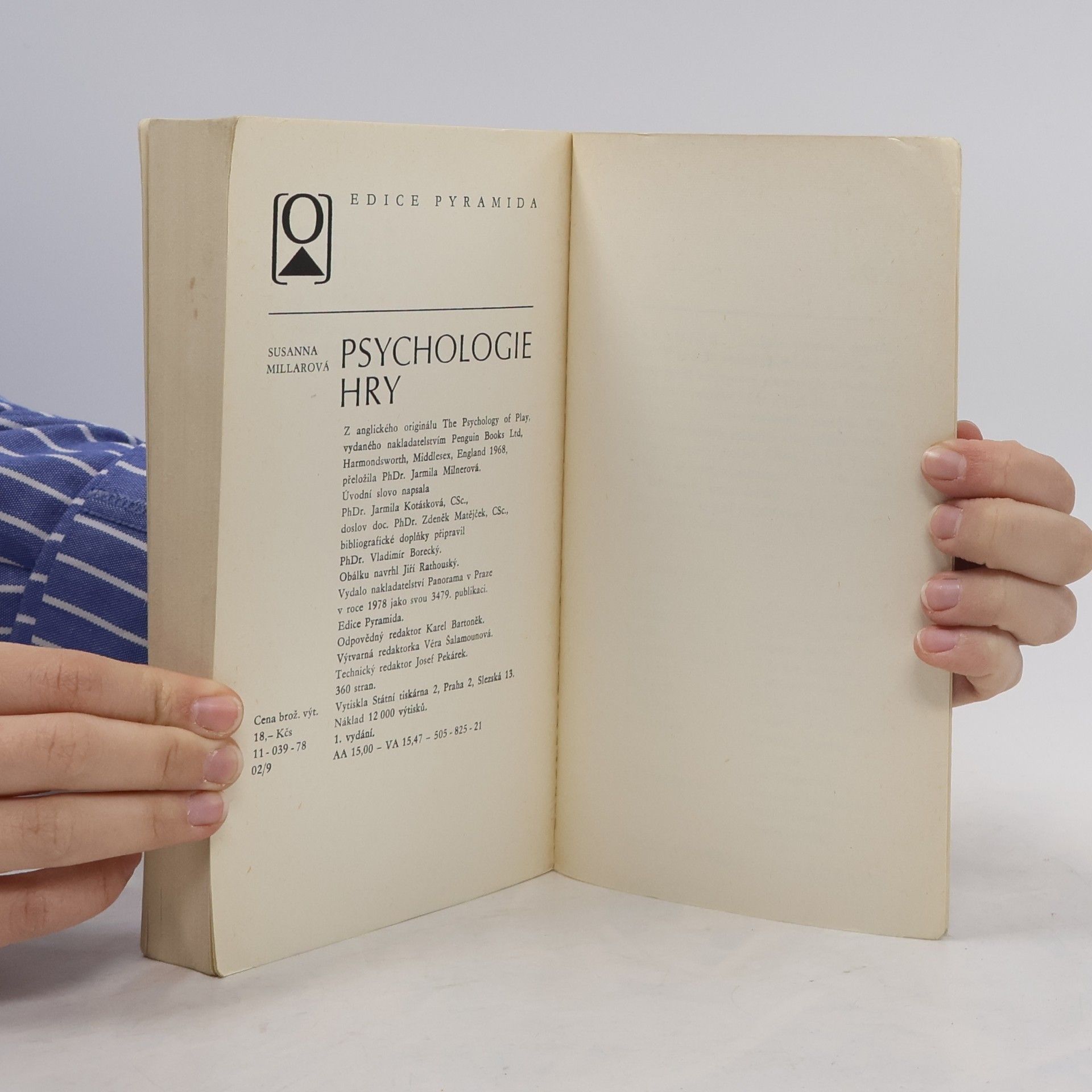 Susanna Millar Psychologie hry
