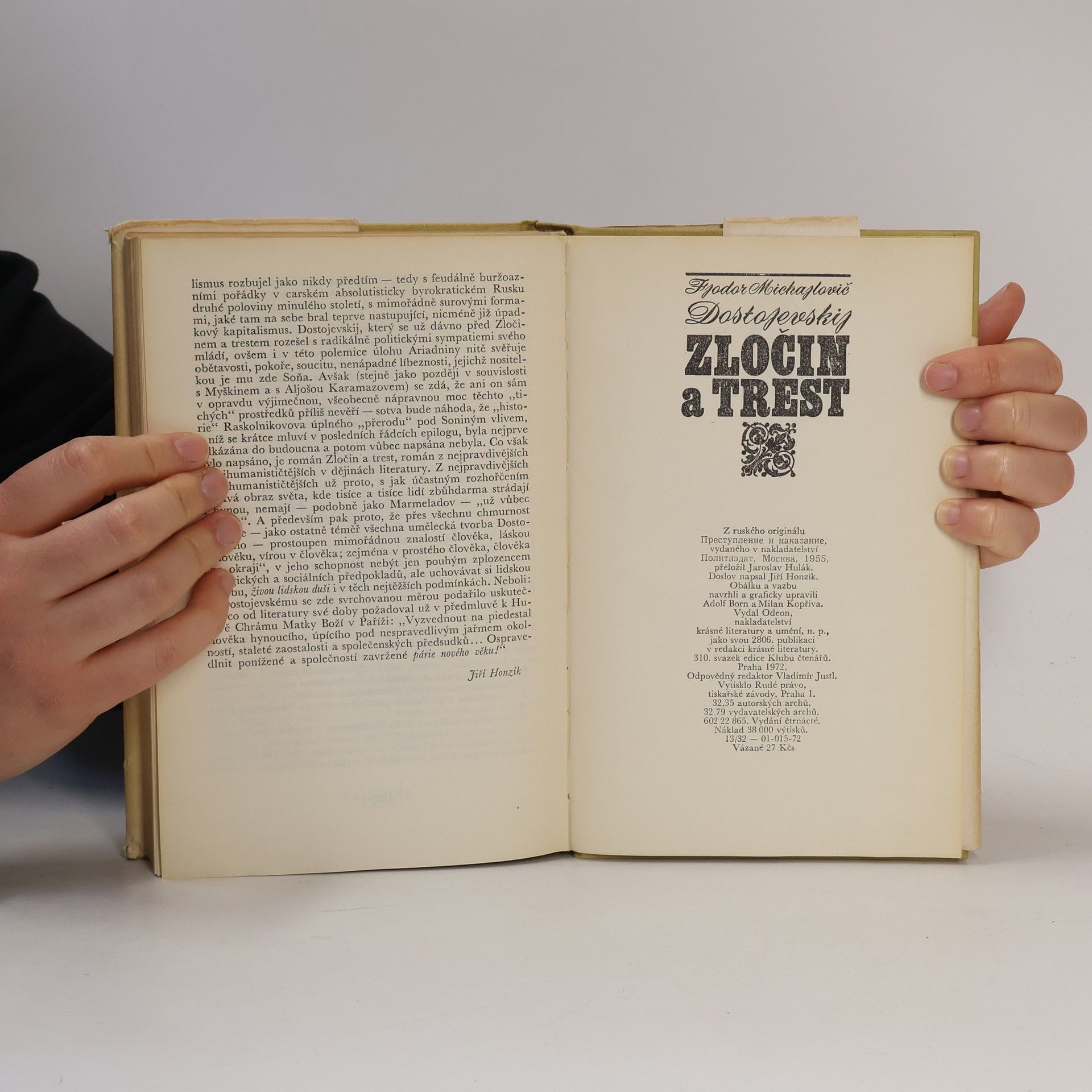 Jaroslav Hulák Zločin a trest