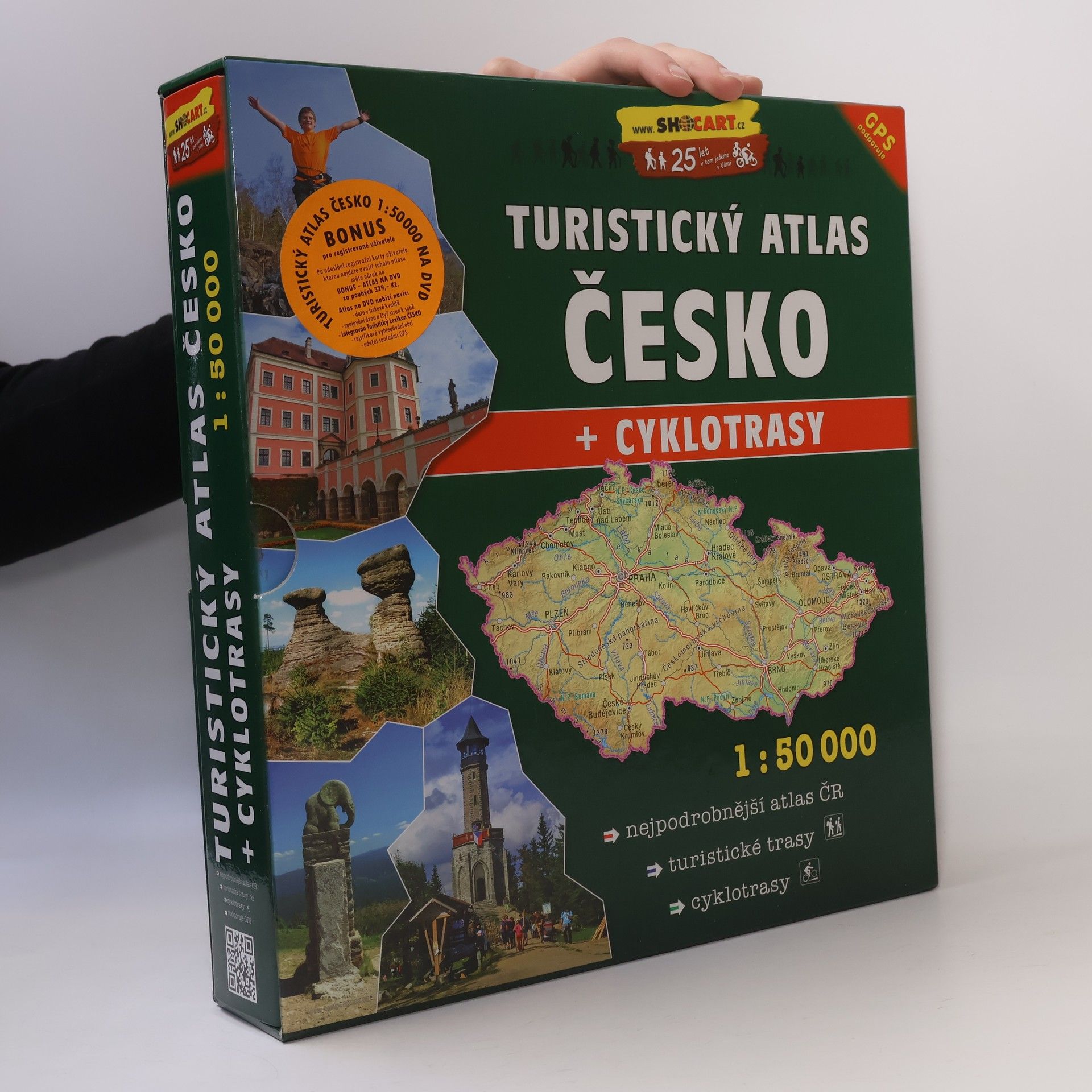 Kolektív autorov Turistický atlas Česko + cyklotrasy : 1:50 000
