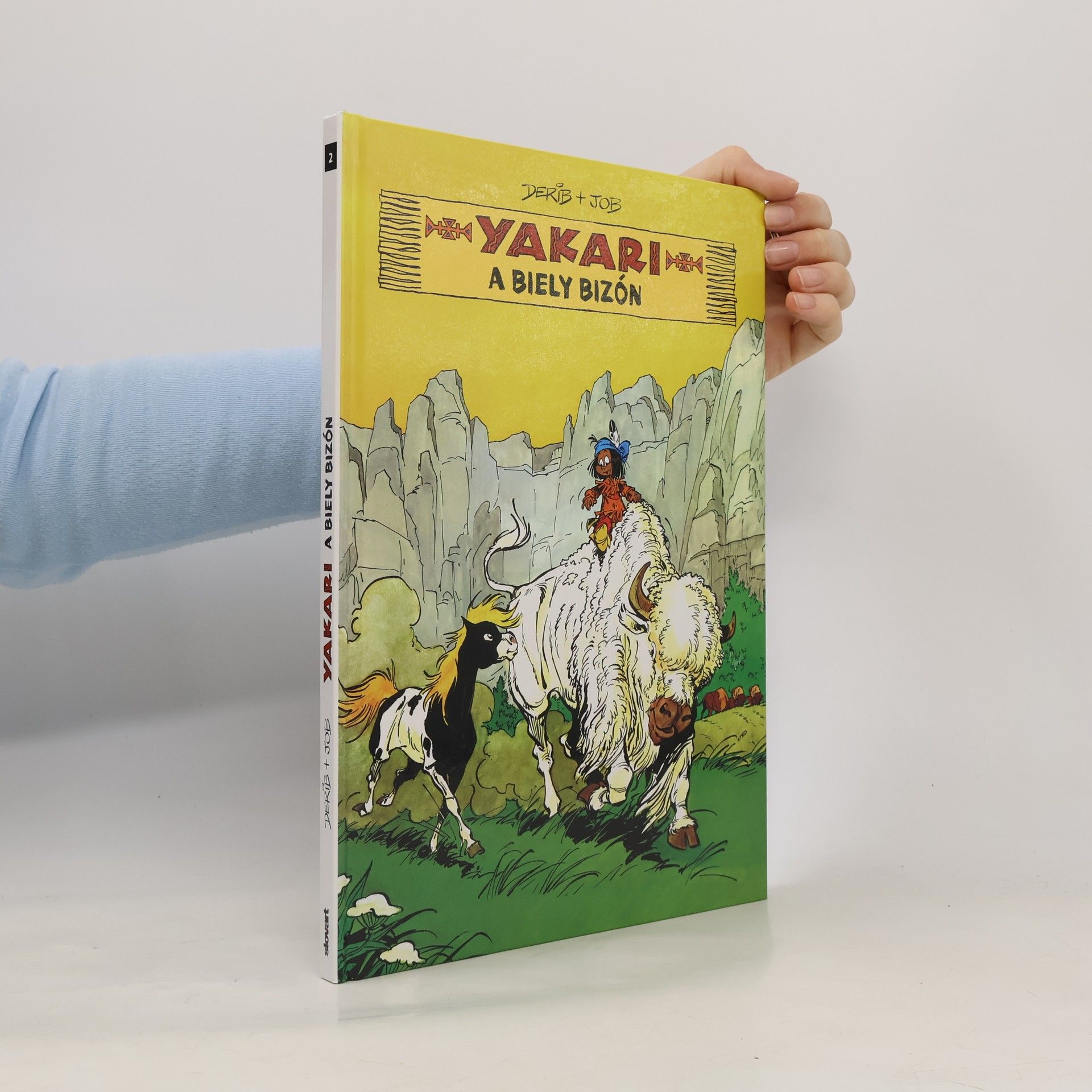 Derib Yakari a Biely bizón