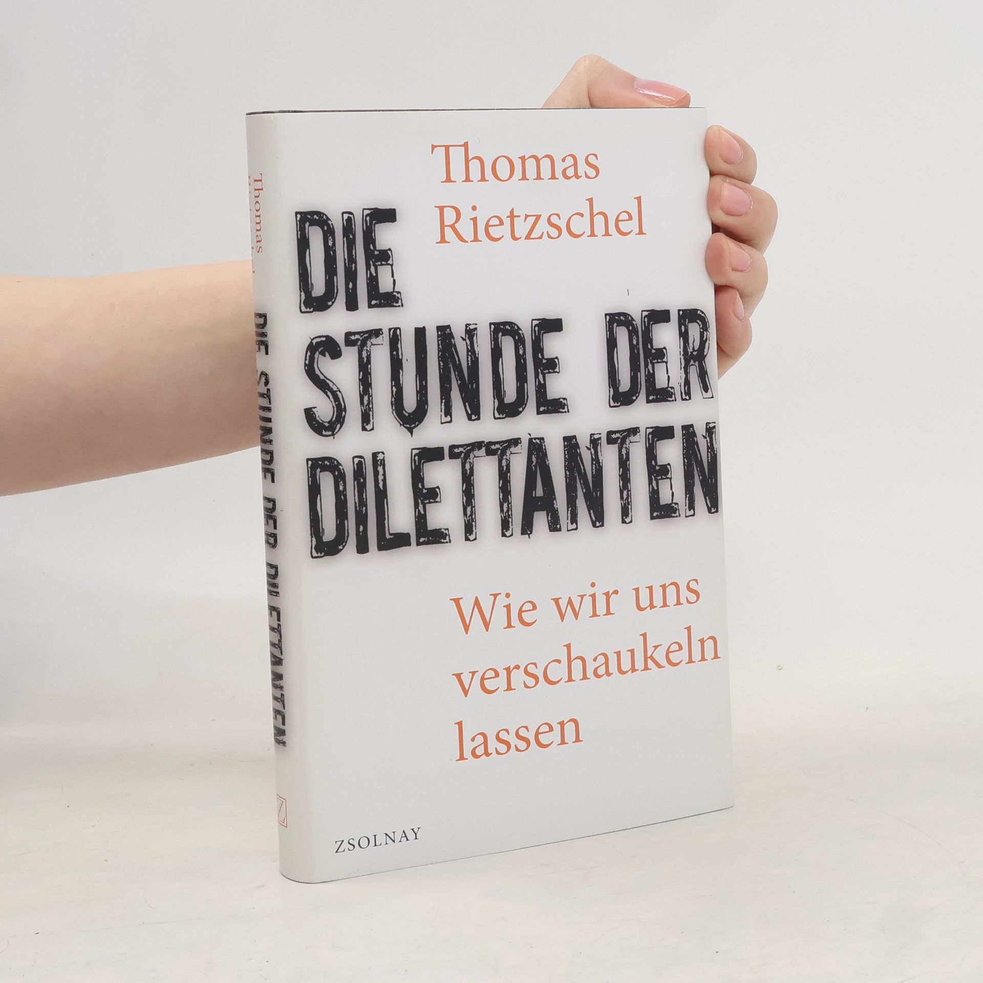 Thomas Rietzschel Die Stunde der Dilettanten