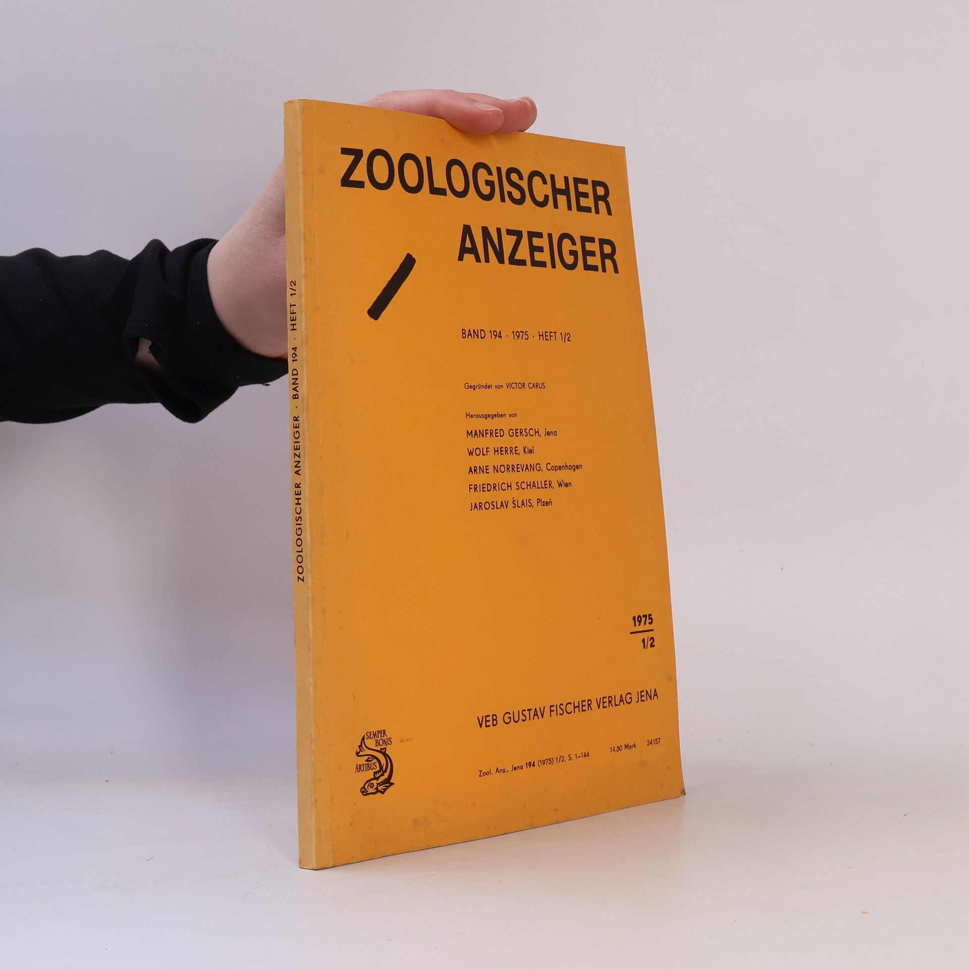 Autorenkollektiv Zoologischer Anzeiger 194