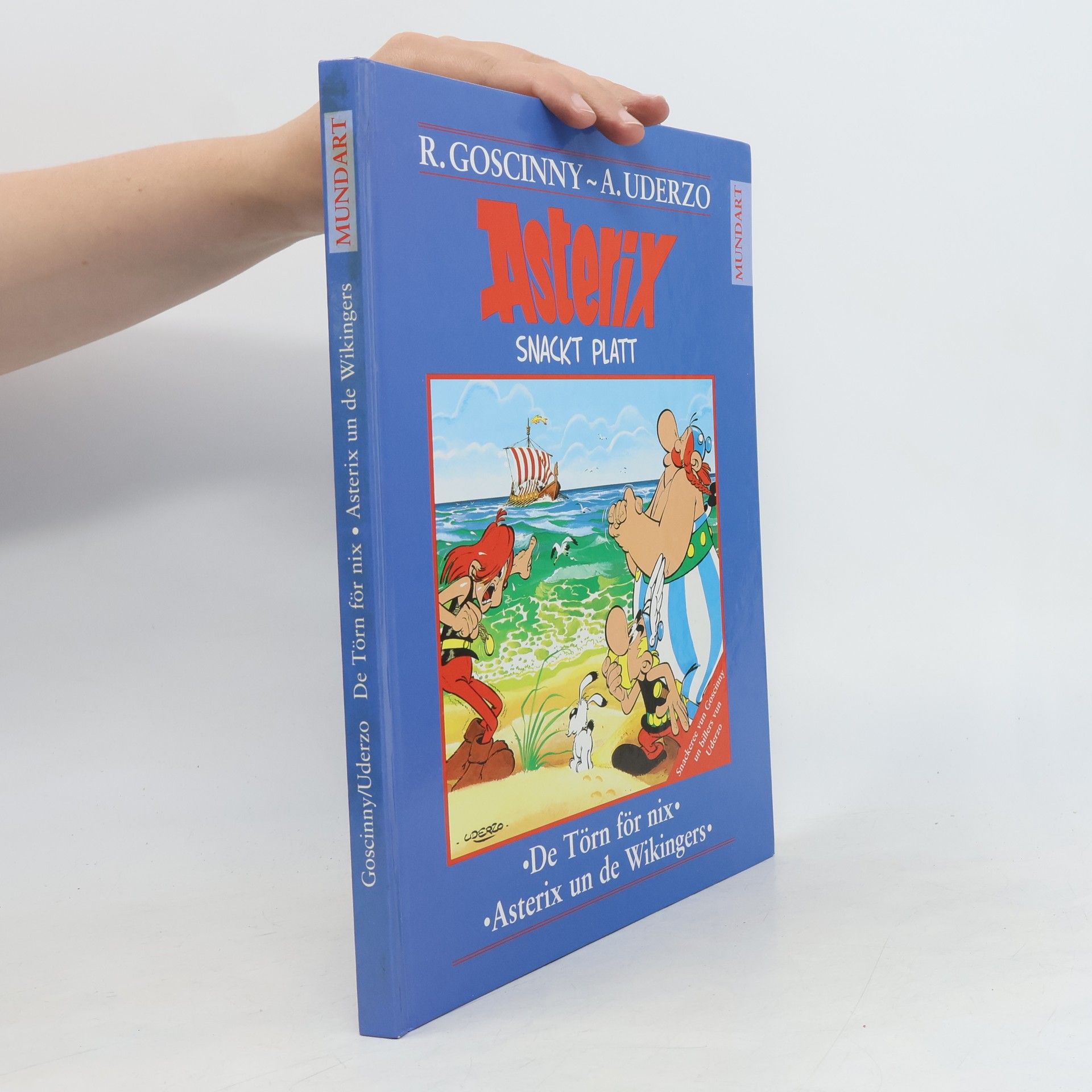 René Goscinny Asterix Snackt Platt. De Törn för nix. Asterix un de Wikingers