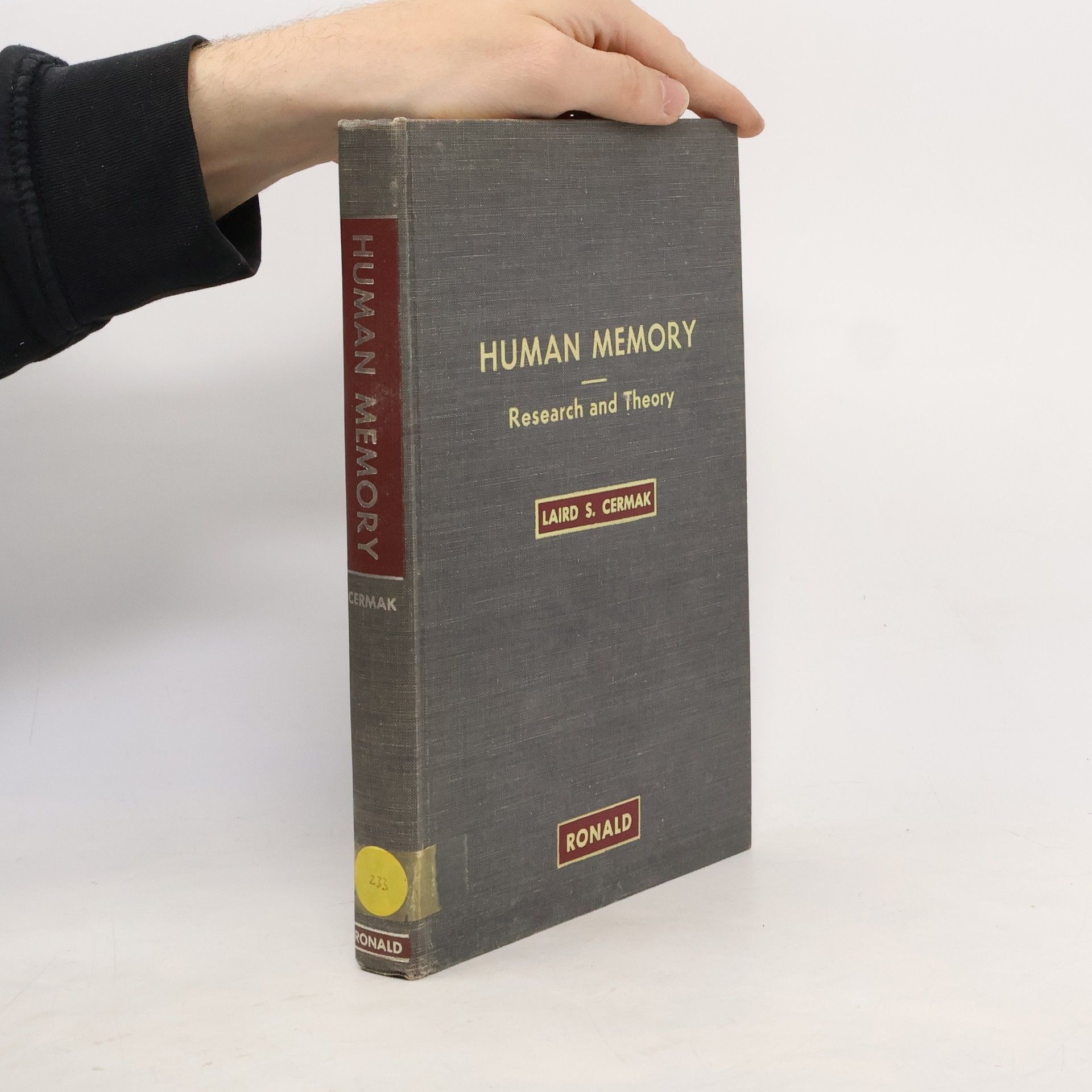 Laird S. Cermak Human Memory: Research and Theory