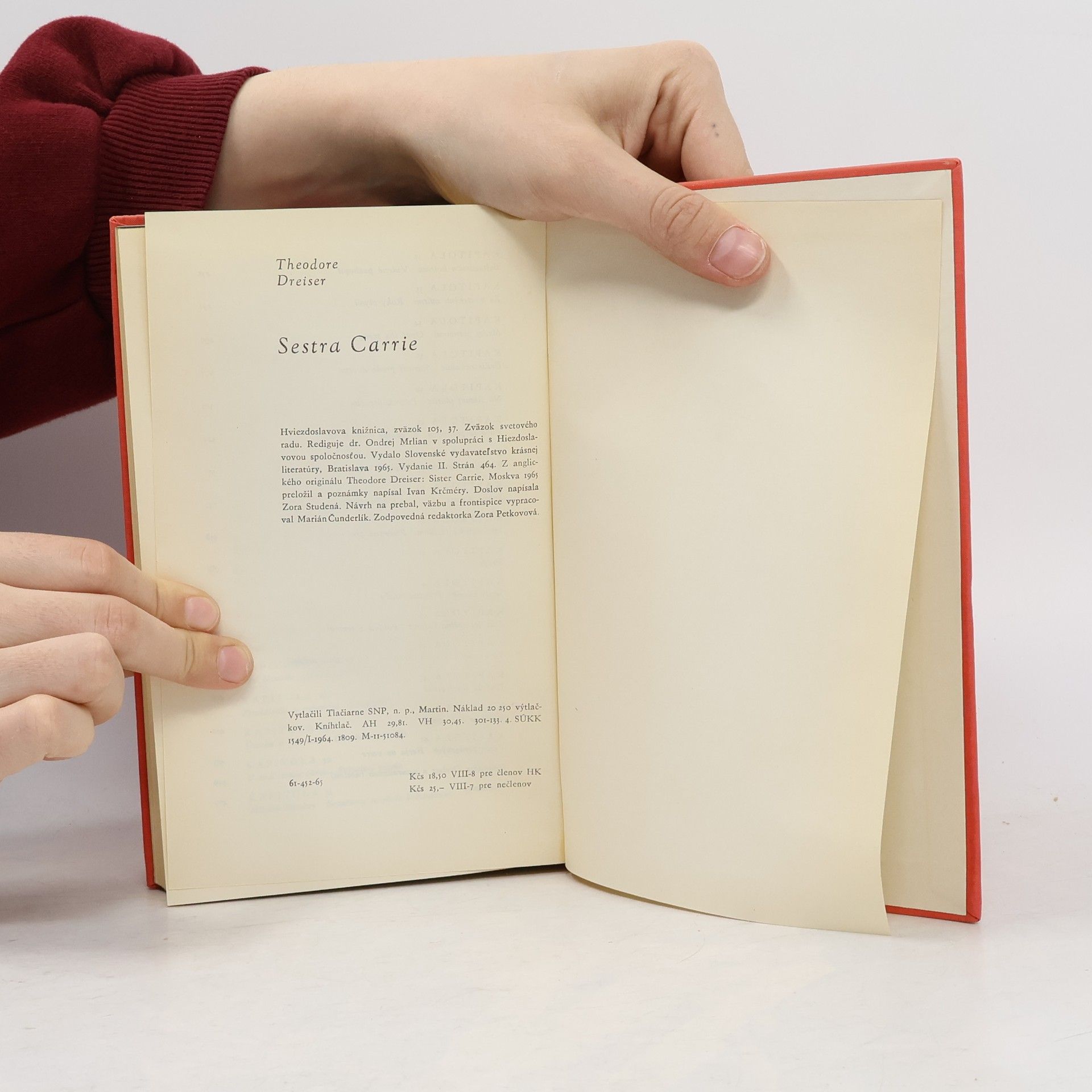 Theodore Dreiser Sestra Carrie