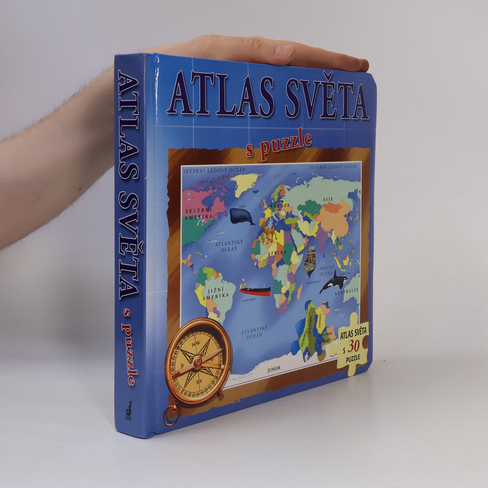 Various authors Atlas světa s puzzle