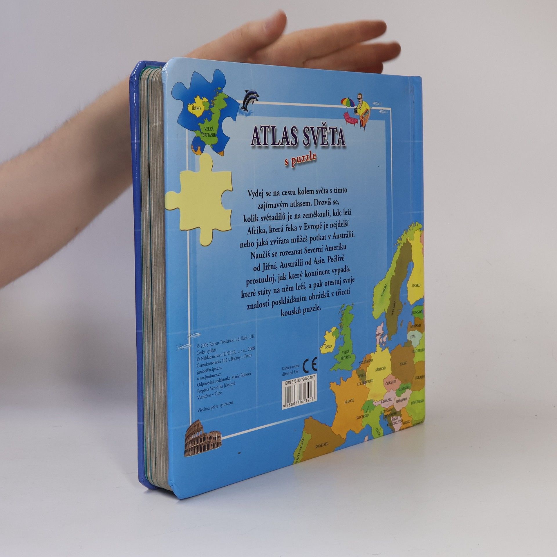 Various authors Atlas světa s puzzle