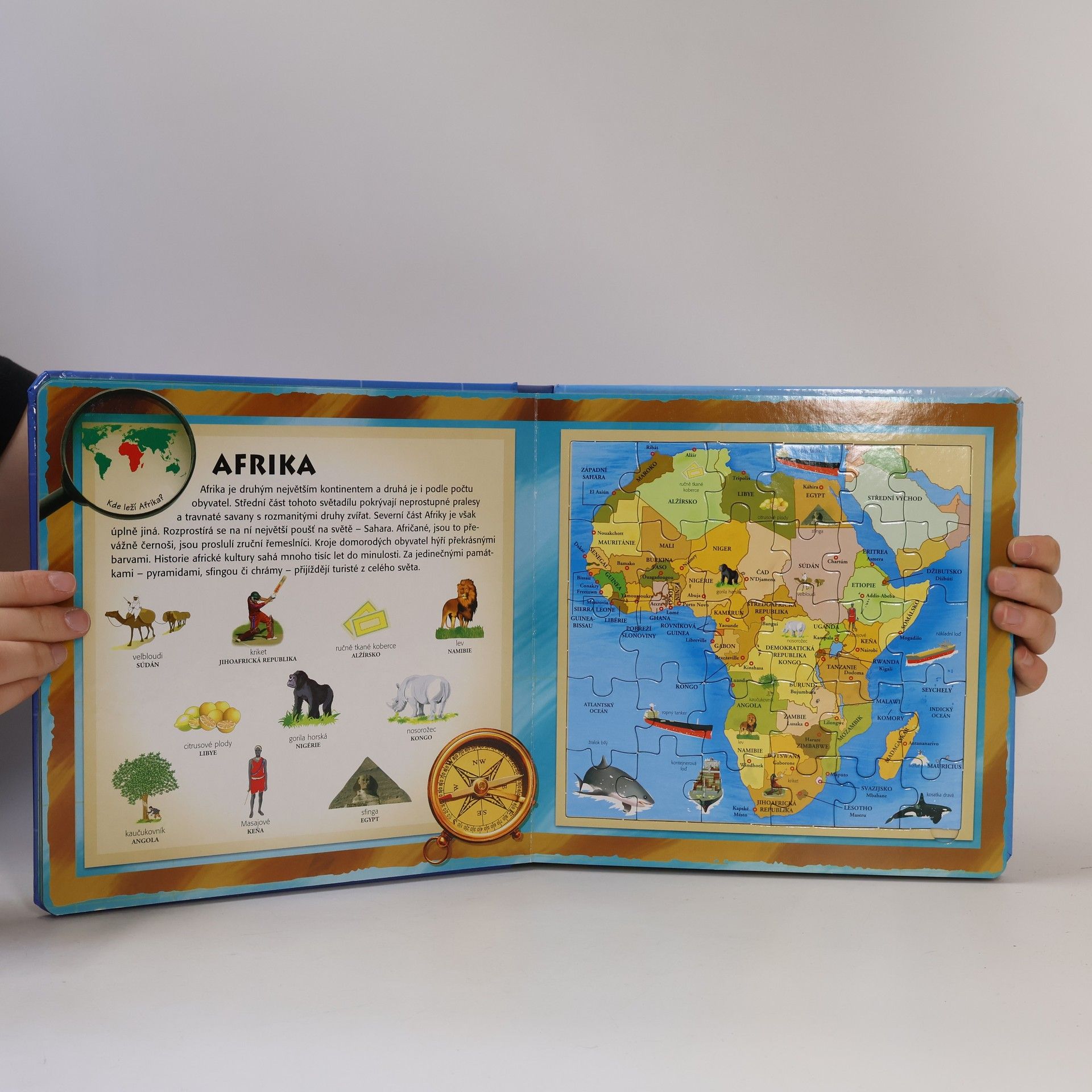 Various authors Atlas světa s puzzle