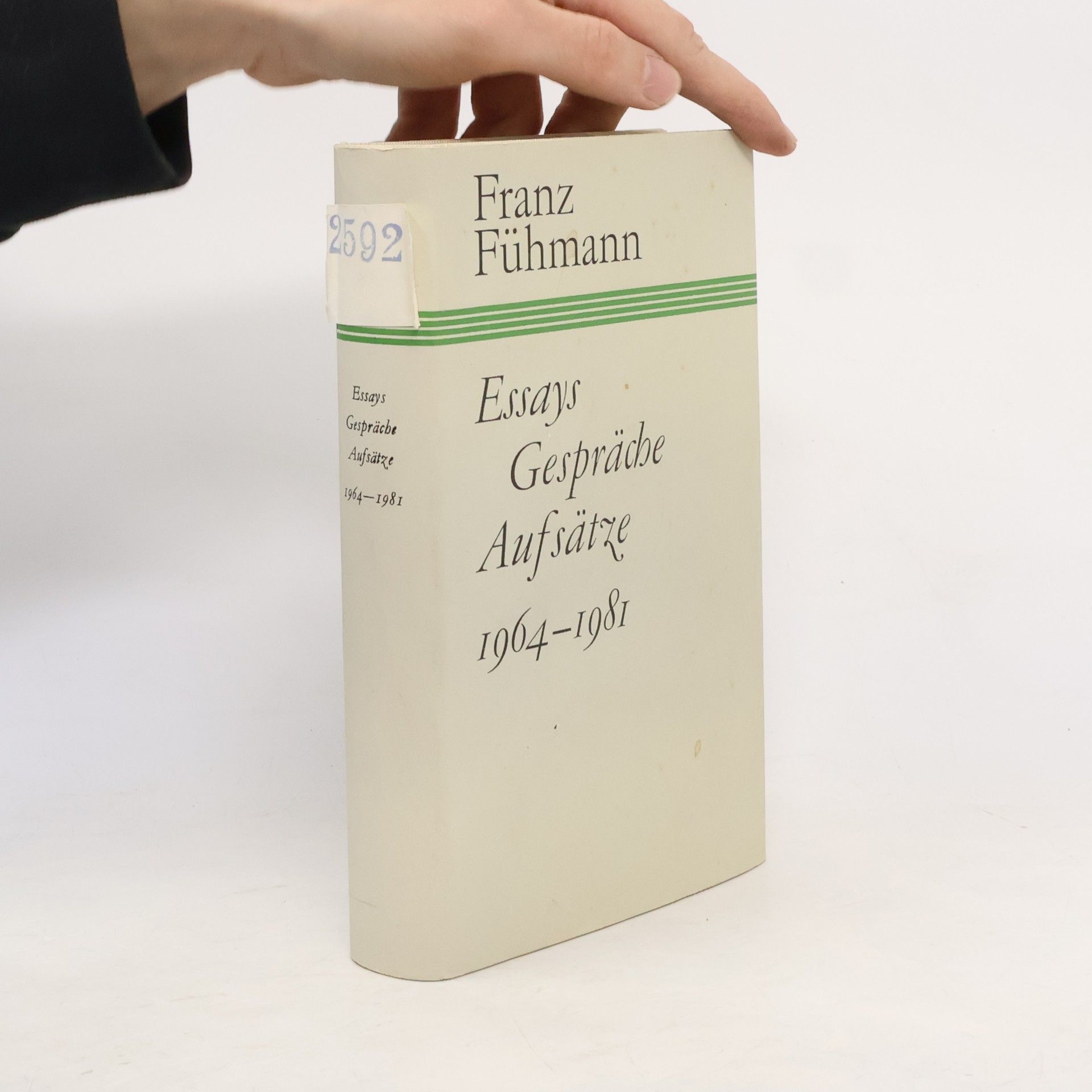 Franz Fühmann Essays, Gespräche, Aufsätze 1964-1981