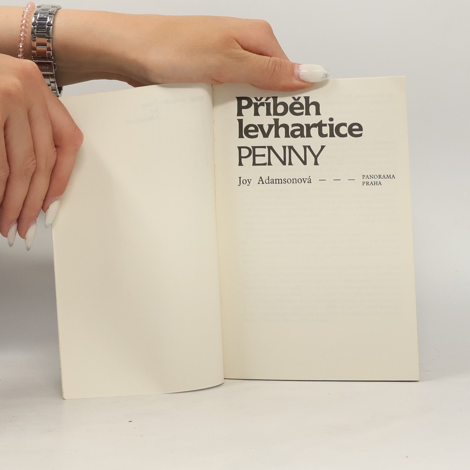 Joy Adamson Příběh levhartice Penny