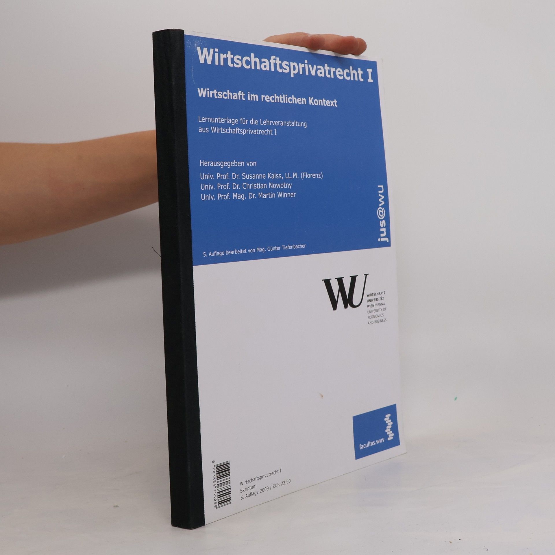 Christian Nowotny Wirtschaftsprivatrecht I.