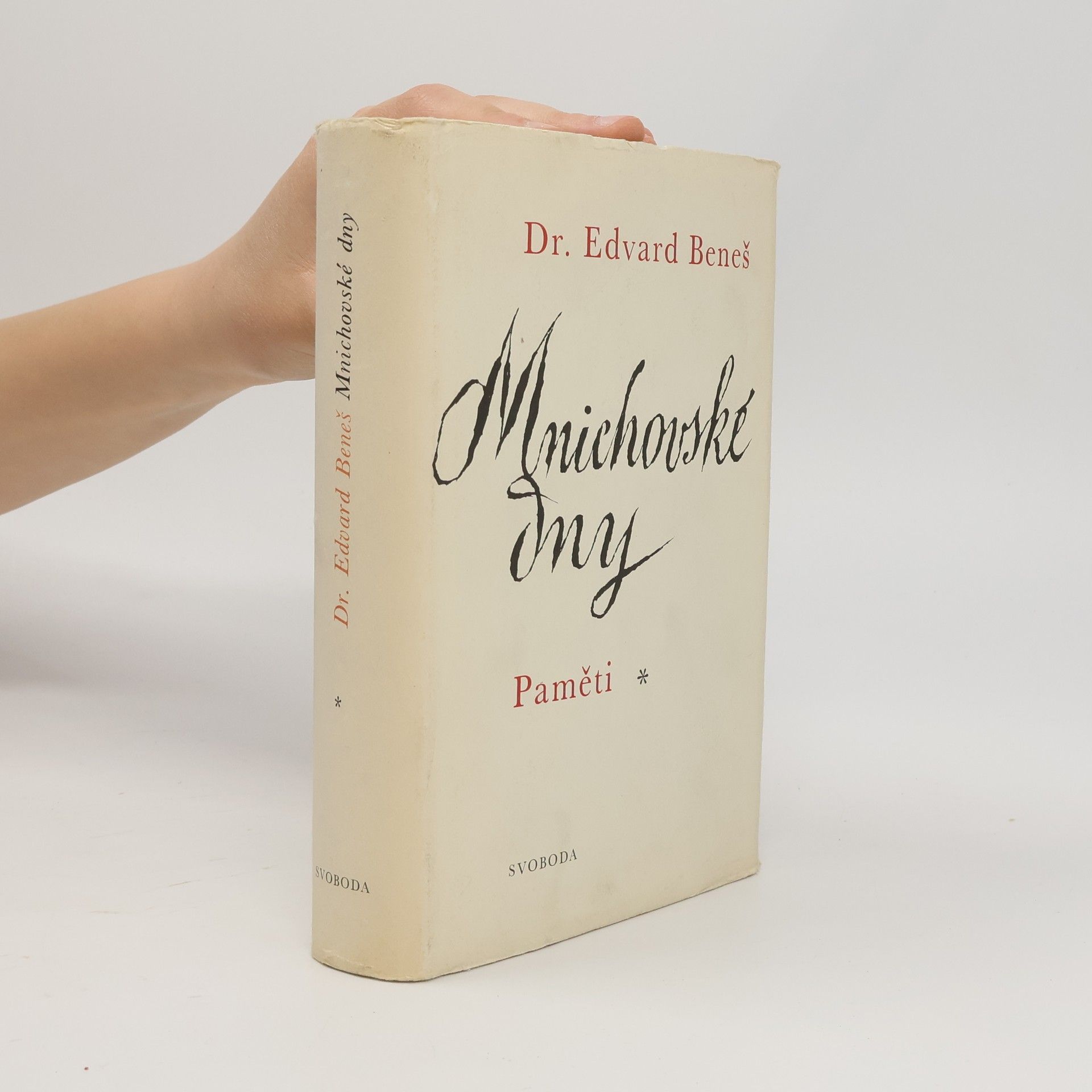 Edvard Beneš Mnichovské dny