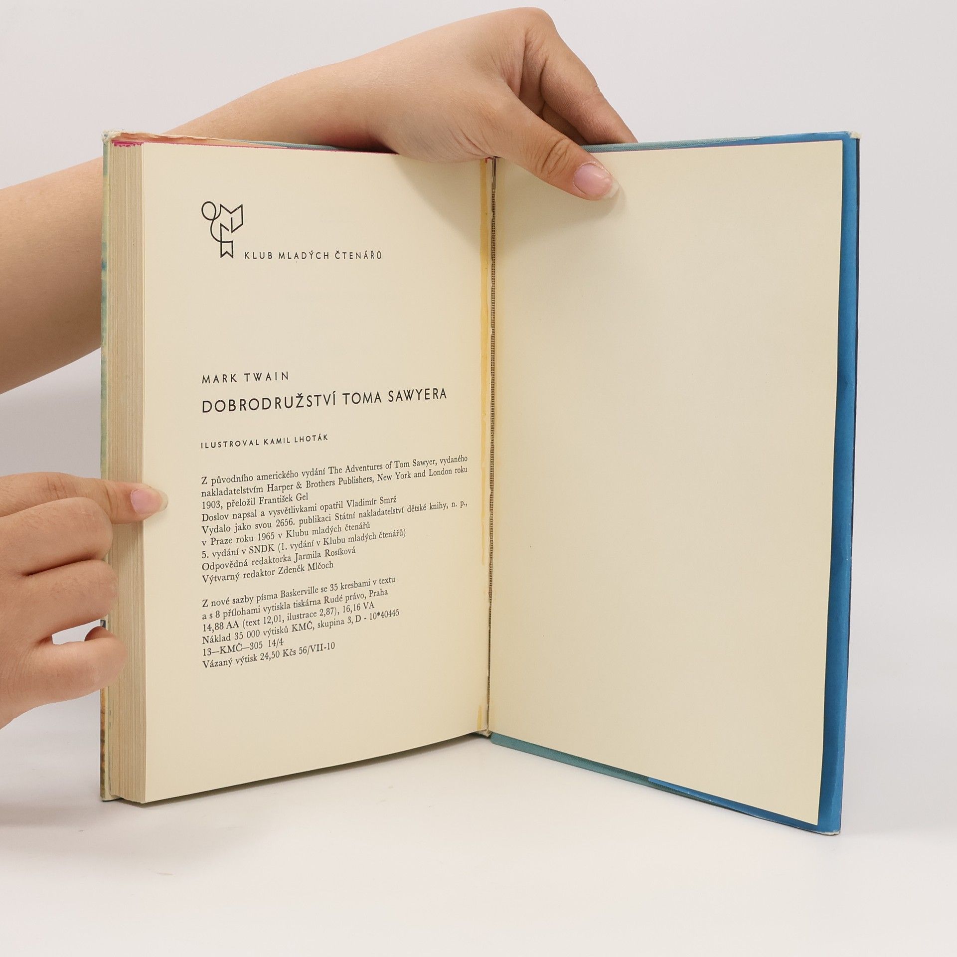 Mark Twain Dobrodružství Toma Sawyera