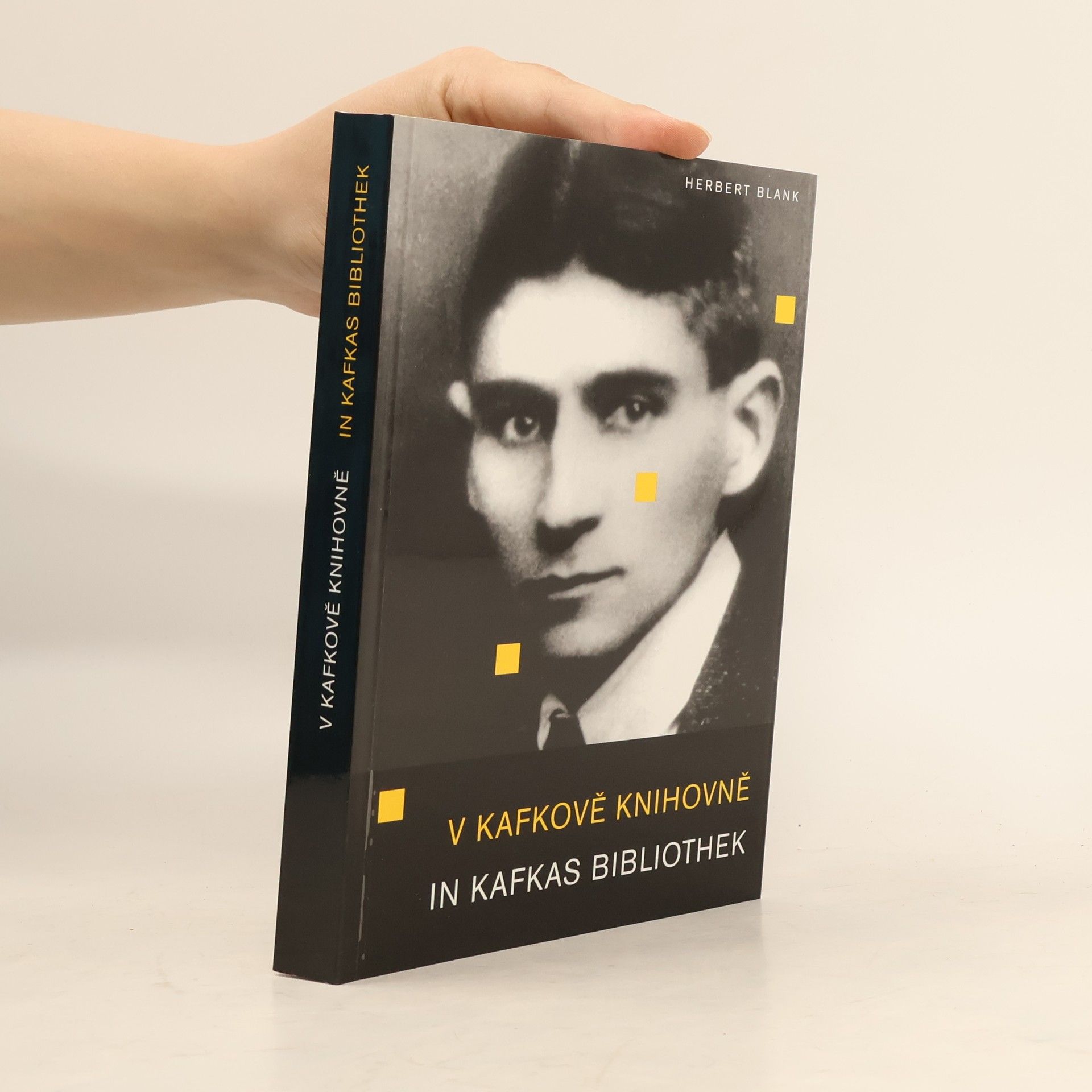 Herbert Blank V Kafkově knihovně. In Kafkas Bibliothek