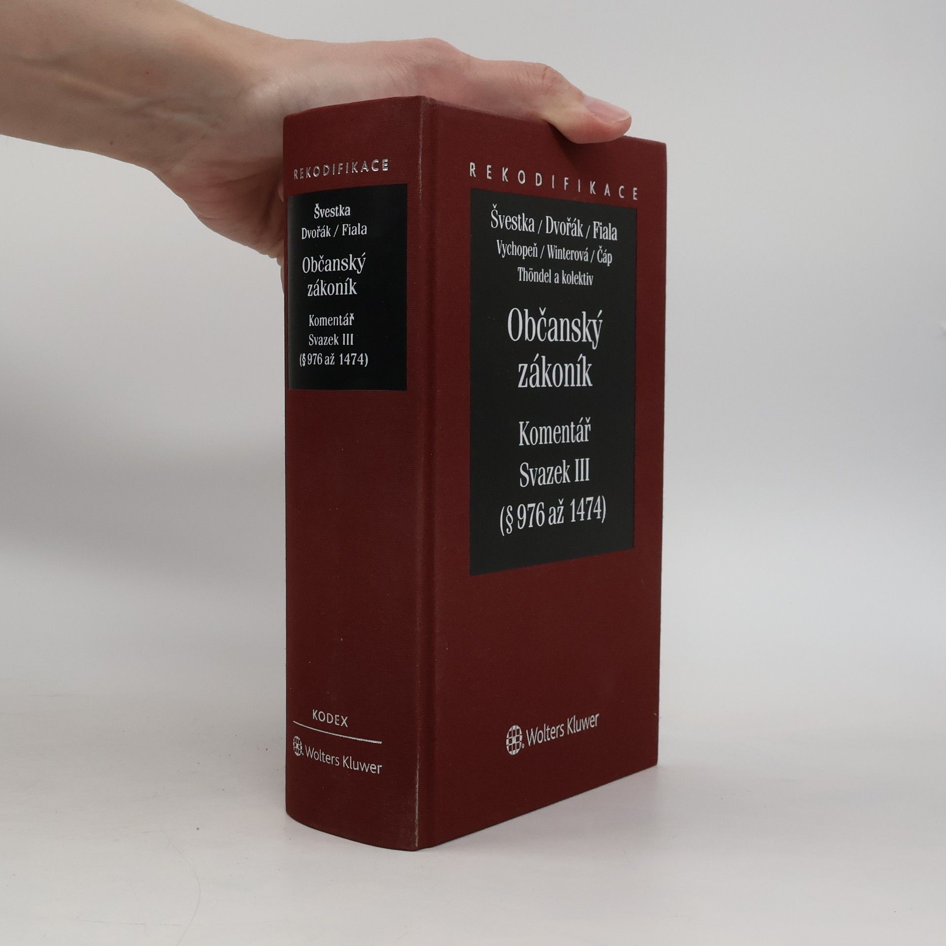 Jiří Švestka Občanský zákoník – Komentář. Svazek III