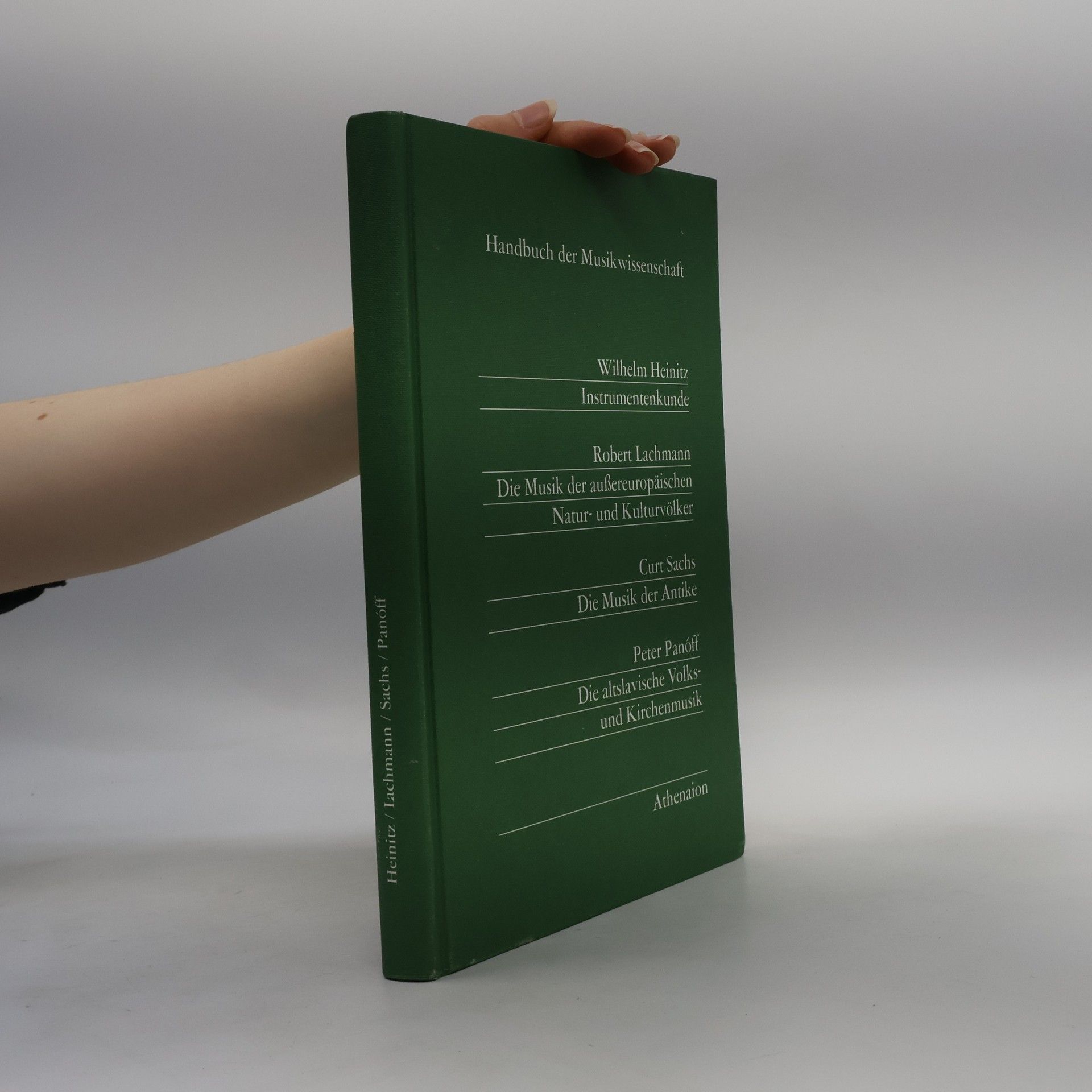 Peter Panoff Handbuch der Musikwissenschaft