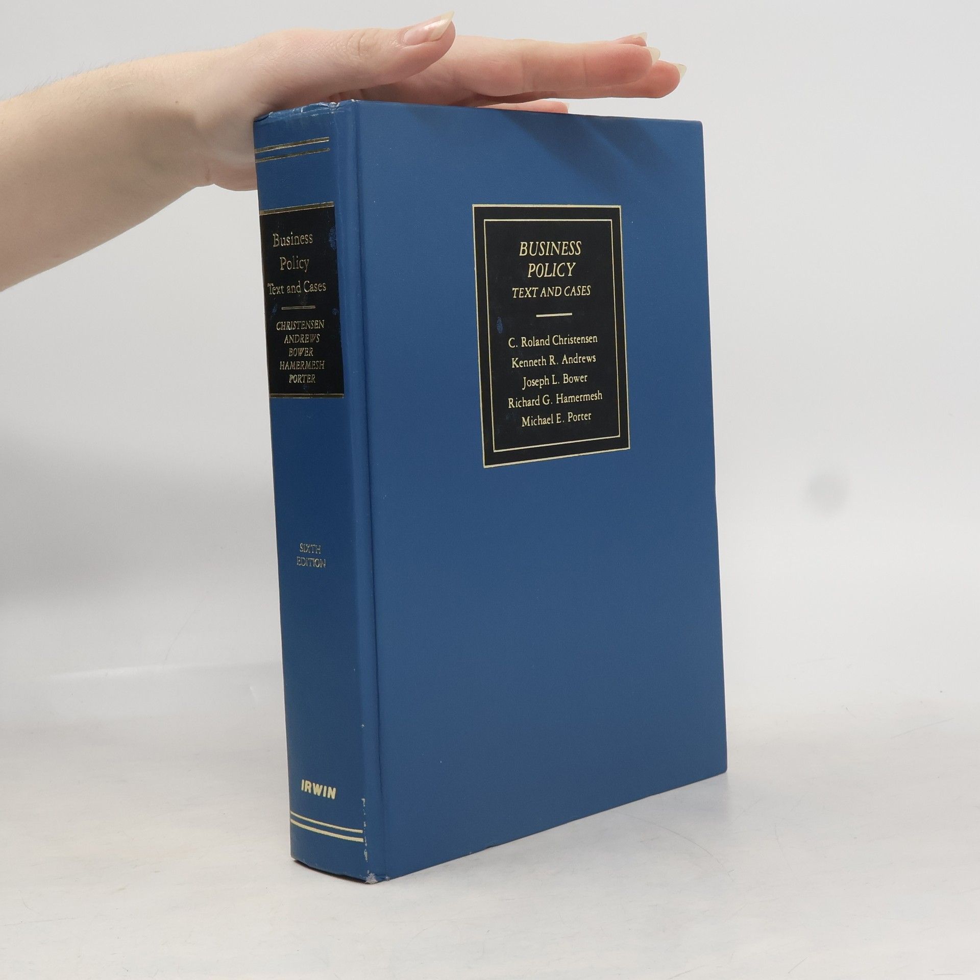 Autorenkollektiv Business policy : text and cases.