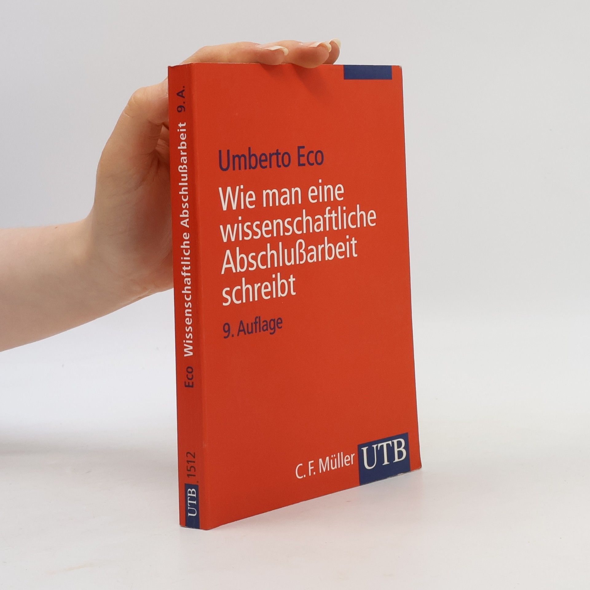 Umberto Eco Wie man eine wissenschaftliche Abschlußarbeit schreibt