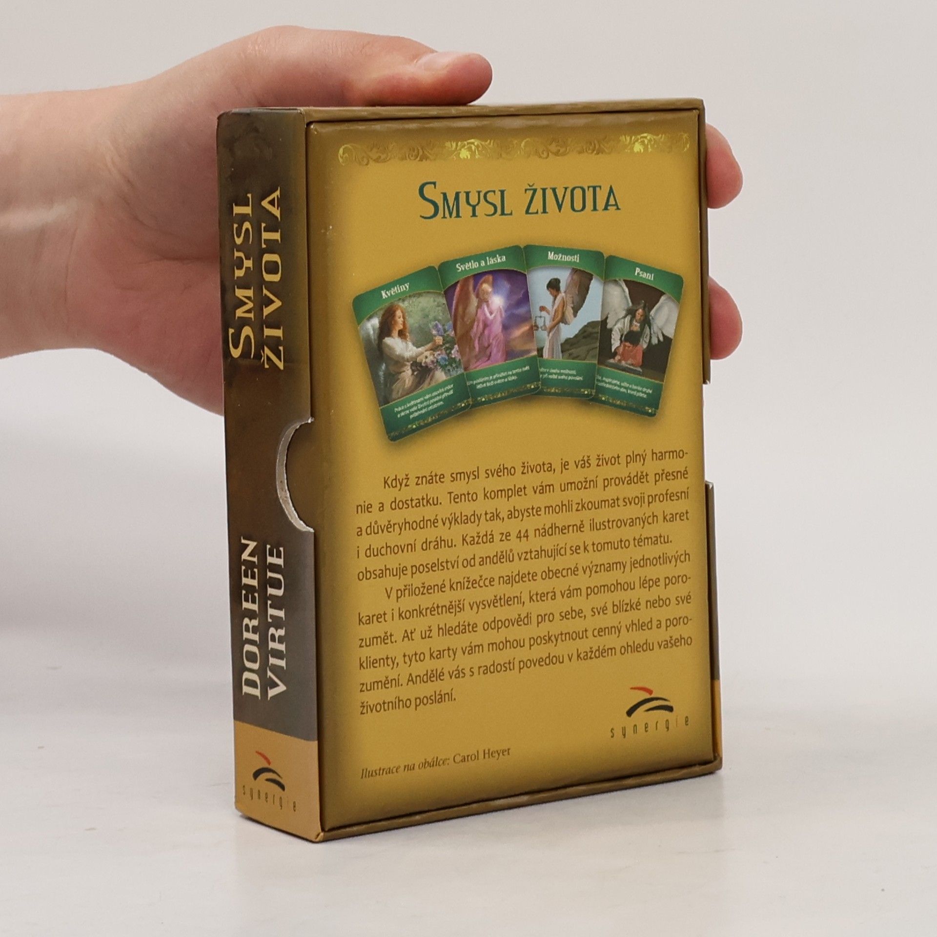 Doreen Virtue Smysl života. Vykládací karty (kniha + 44 karet)