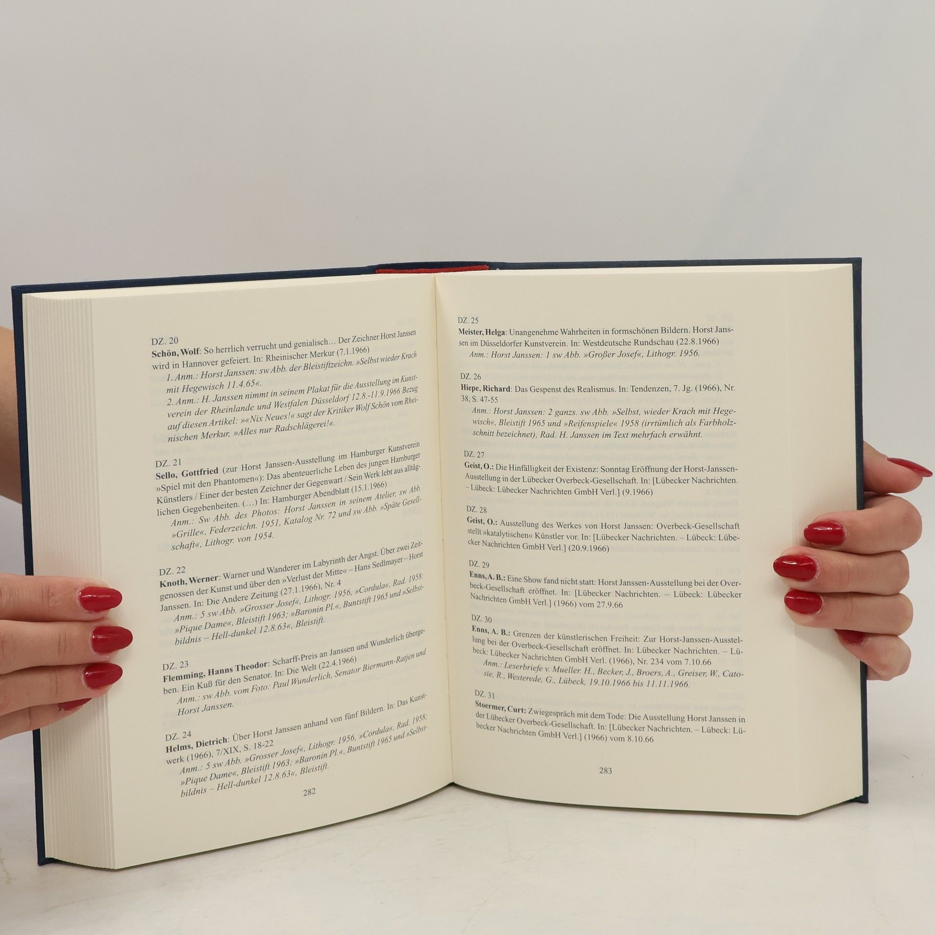 Eberhard Rüden Horst Janssen - Versuch einer Bibliographie