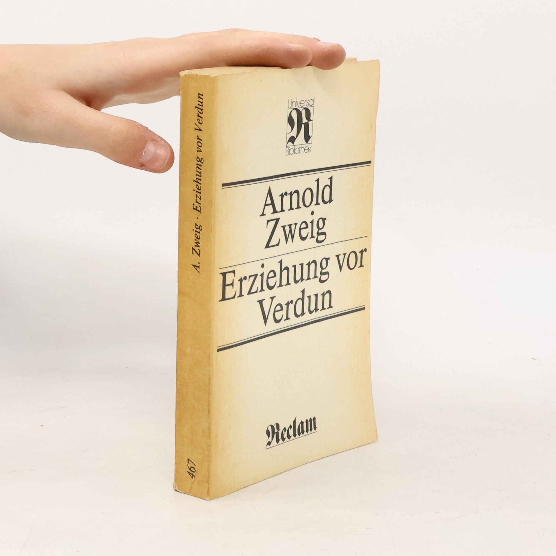 Arnold Zweig Erziehung vor Verdun