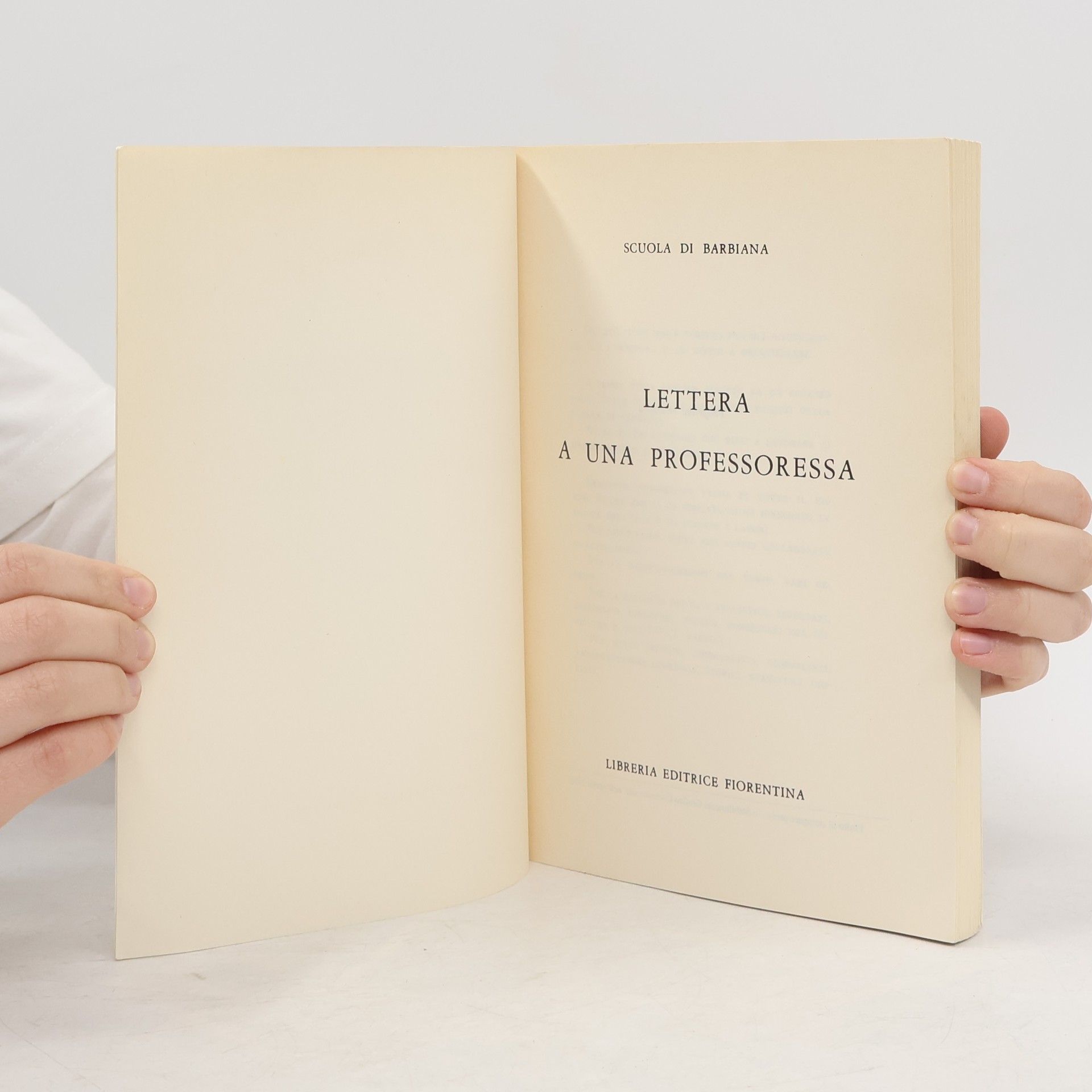 Michele Gesualdi Lettera a una professoressa