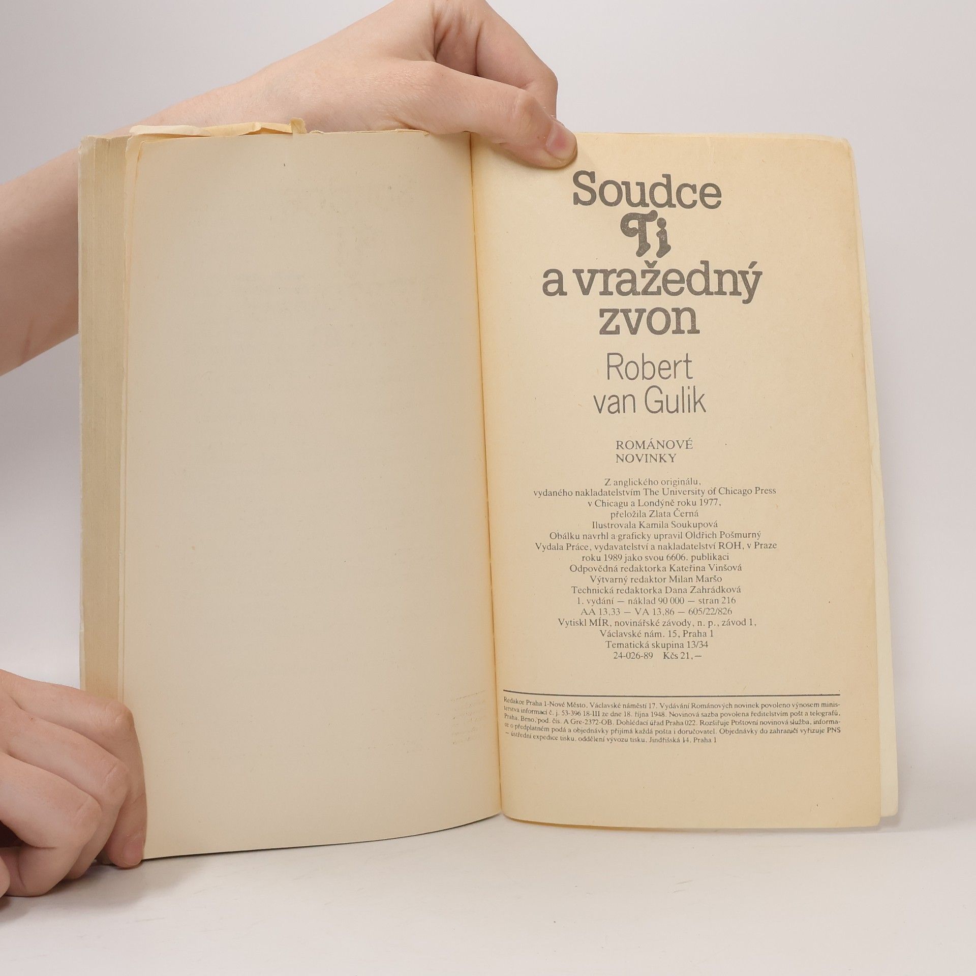 Robert van Gulik Soudce Ti a vražedný zvon