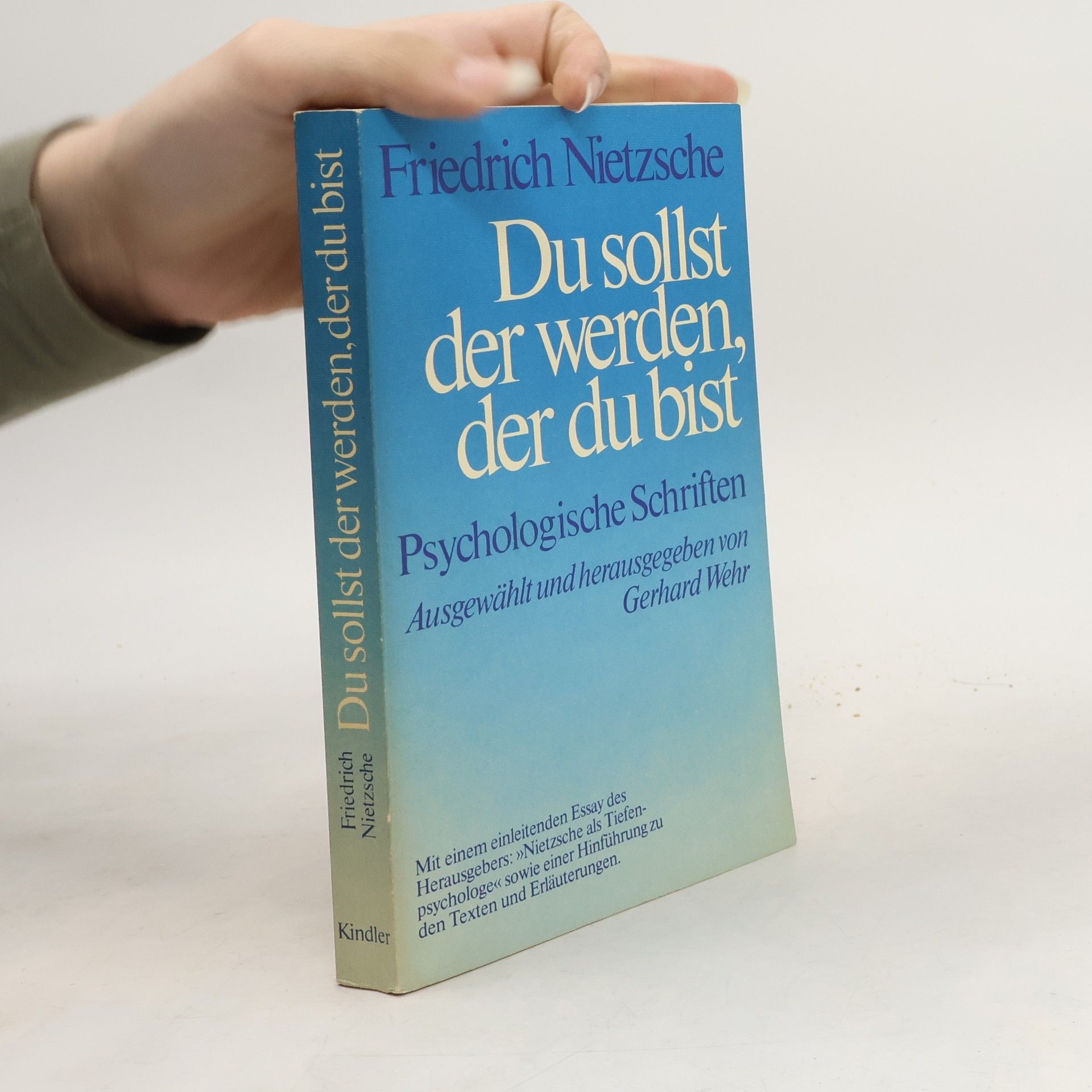 Friedrich Nietzsche Du sollst der werden, der du bist