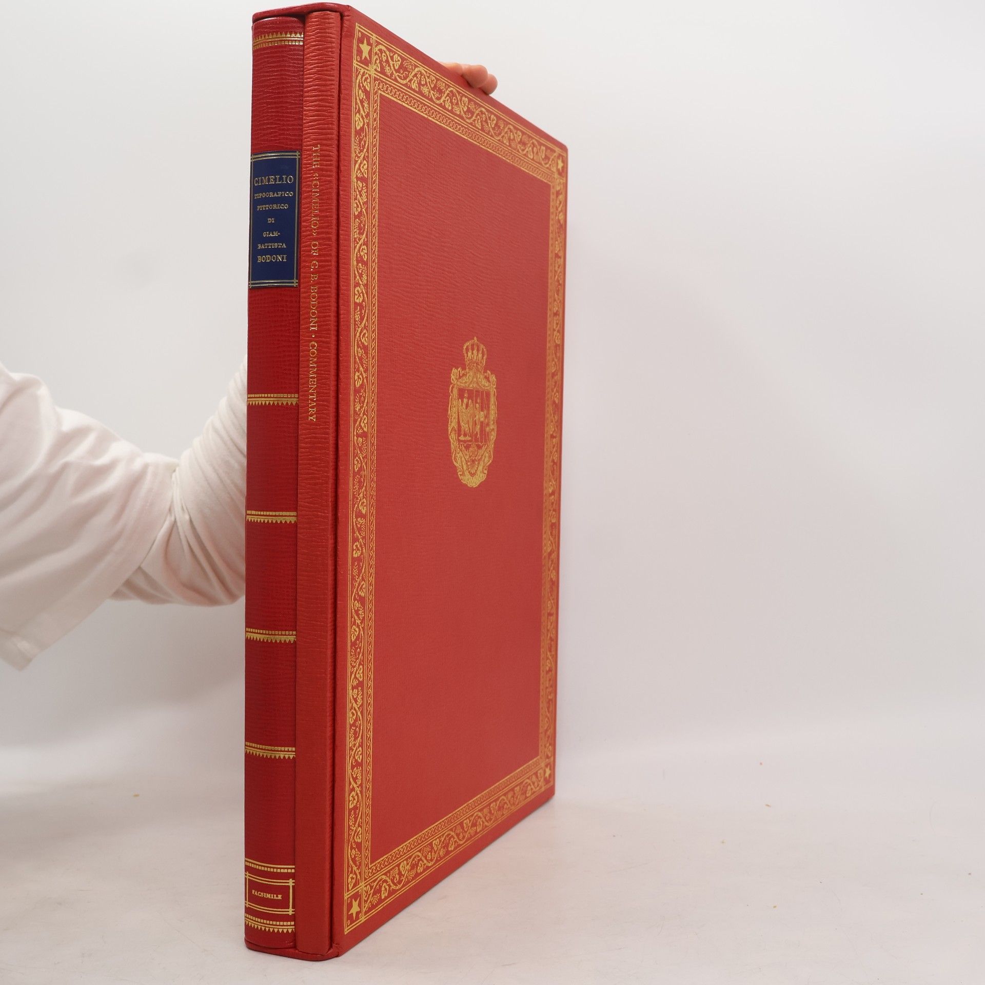 Giambattista Bodoni Cimelio tipografico pittorico di Gianbattista Bodoni. The Cimelio of G.B. Bodoni. Commentary