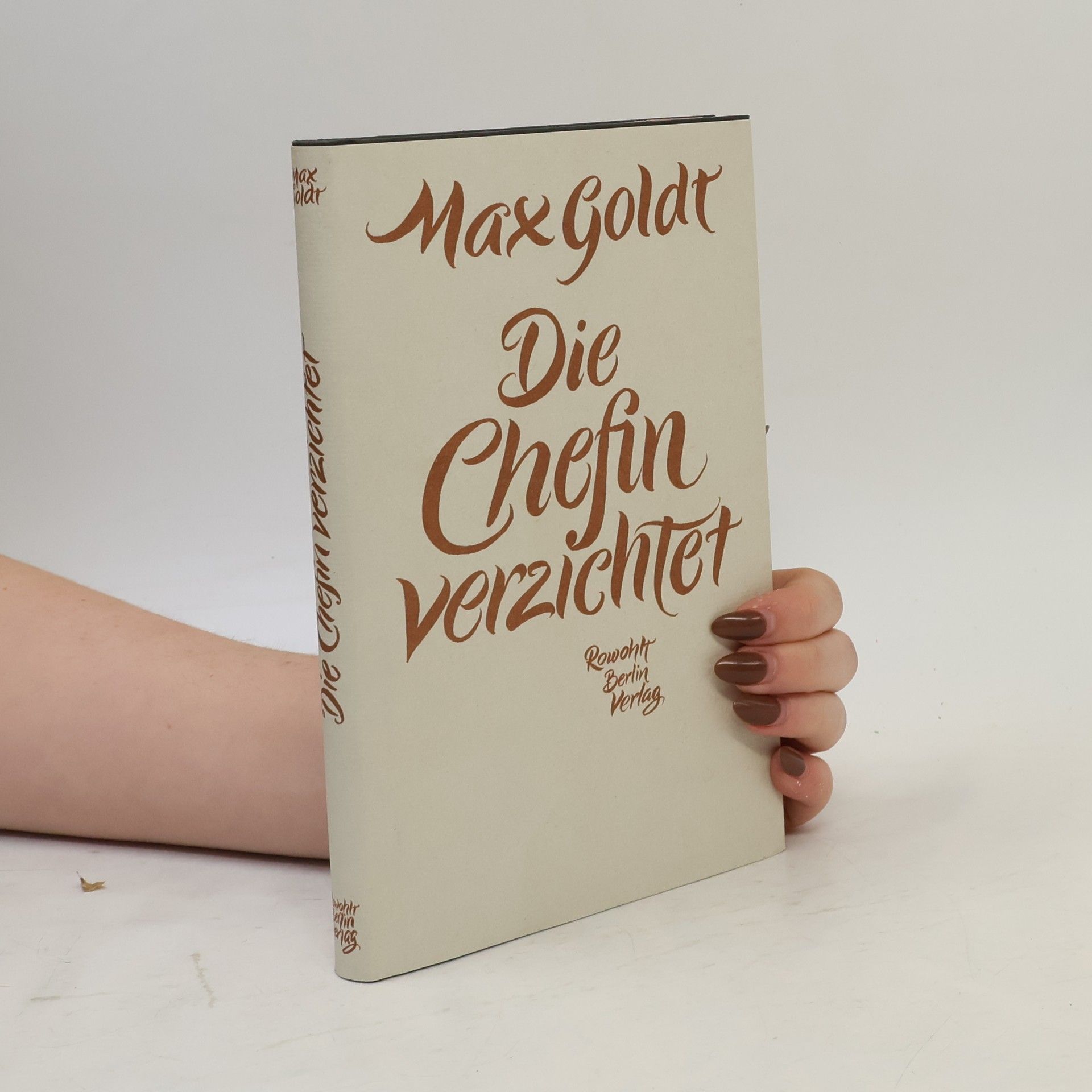 Max Goldt Die Chefin verzichtet